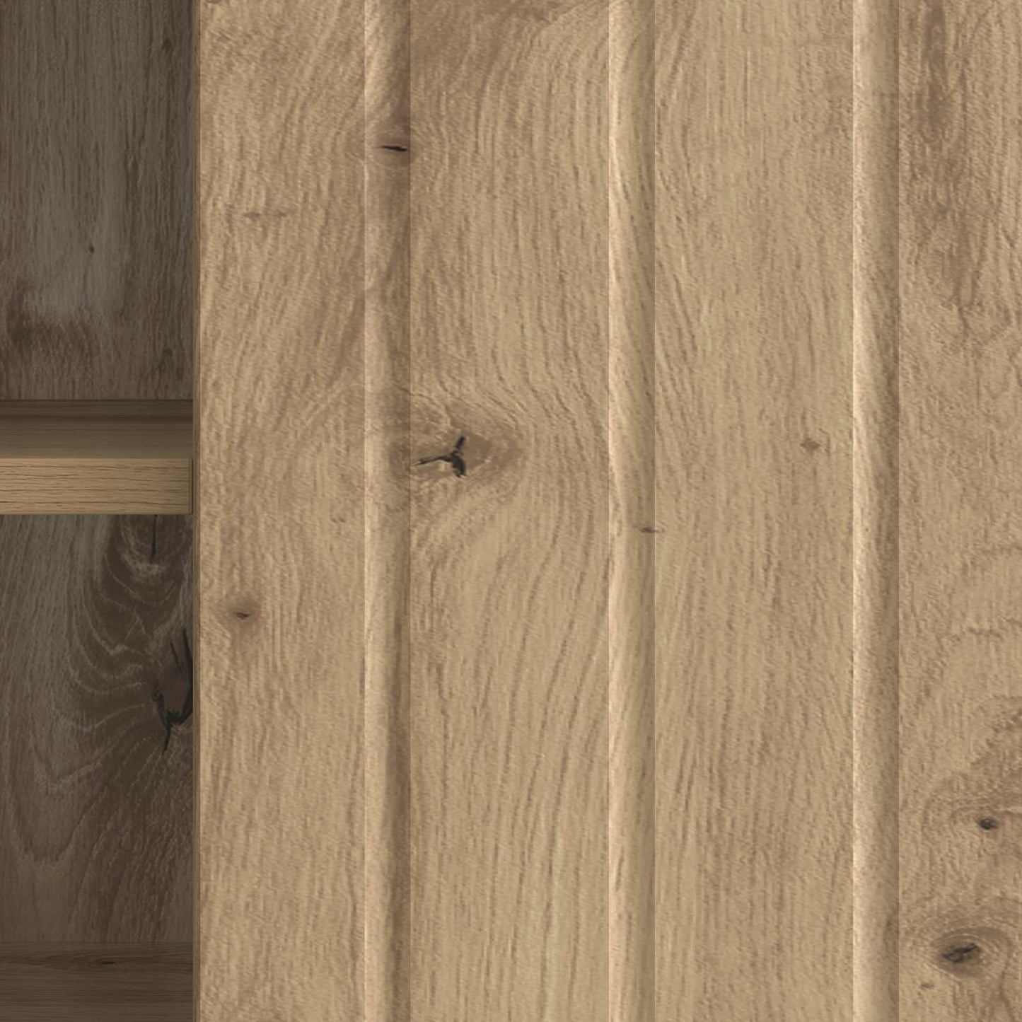 TV-kast Artisanaal eiken 150 x 31 x 52 cm Bewerkt hout is nu te koop bij PeponiXL, paradijselijk wonen!