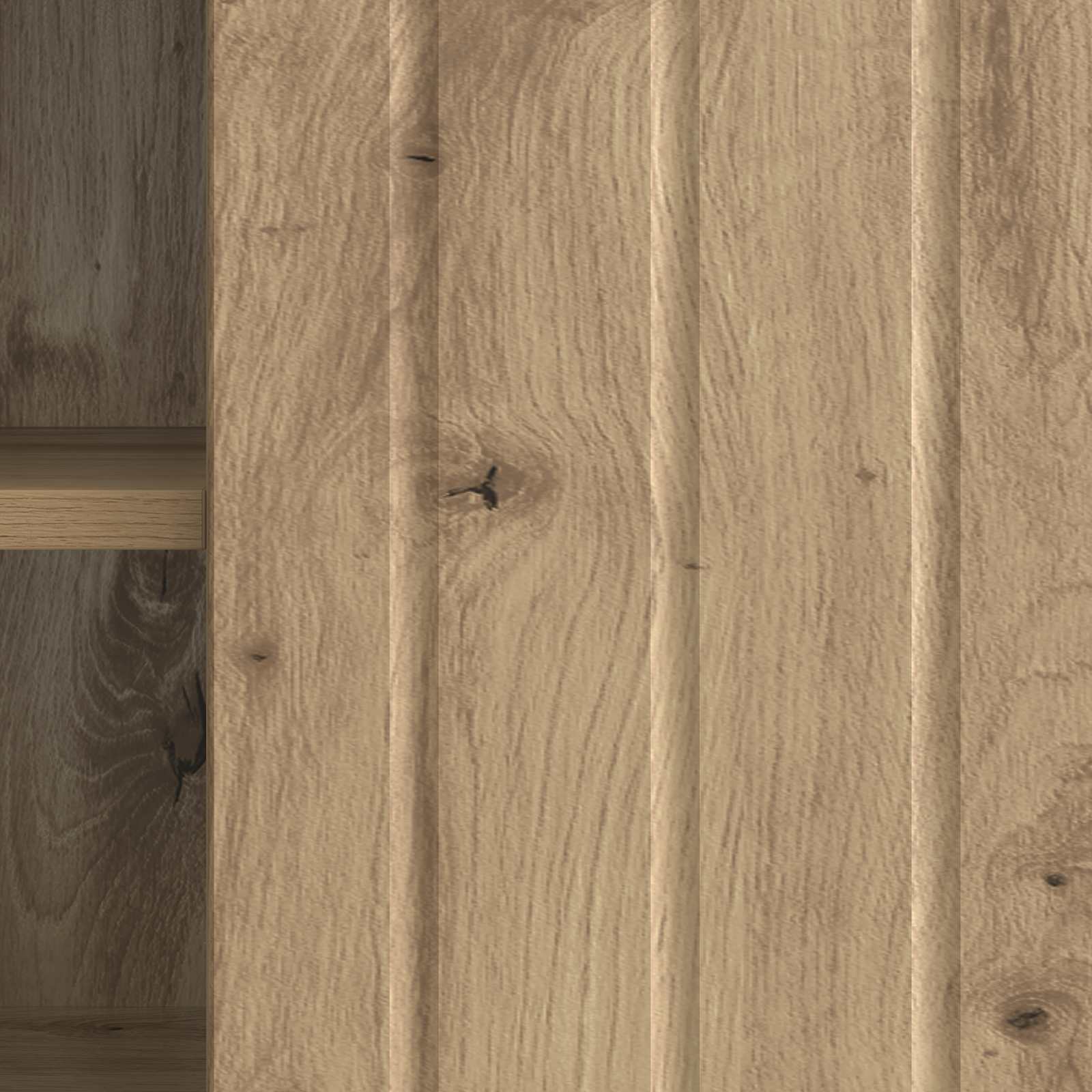 TV-kast Artisanaal eiken 150 x 31 x 52 cm Bewerkt hout is nu te koop bij PeponiXL, paradijselijk wonen!