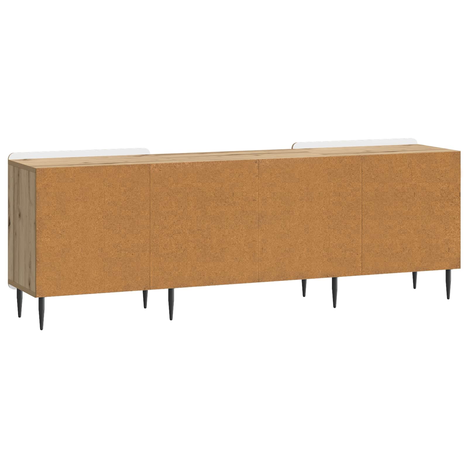 TV-kast Artisanaal eiken 150 x 31 x 52 cm Bewerkt hout is nu te koop bij PeponiXL, paradijselijk wonen!