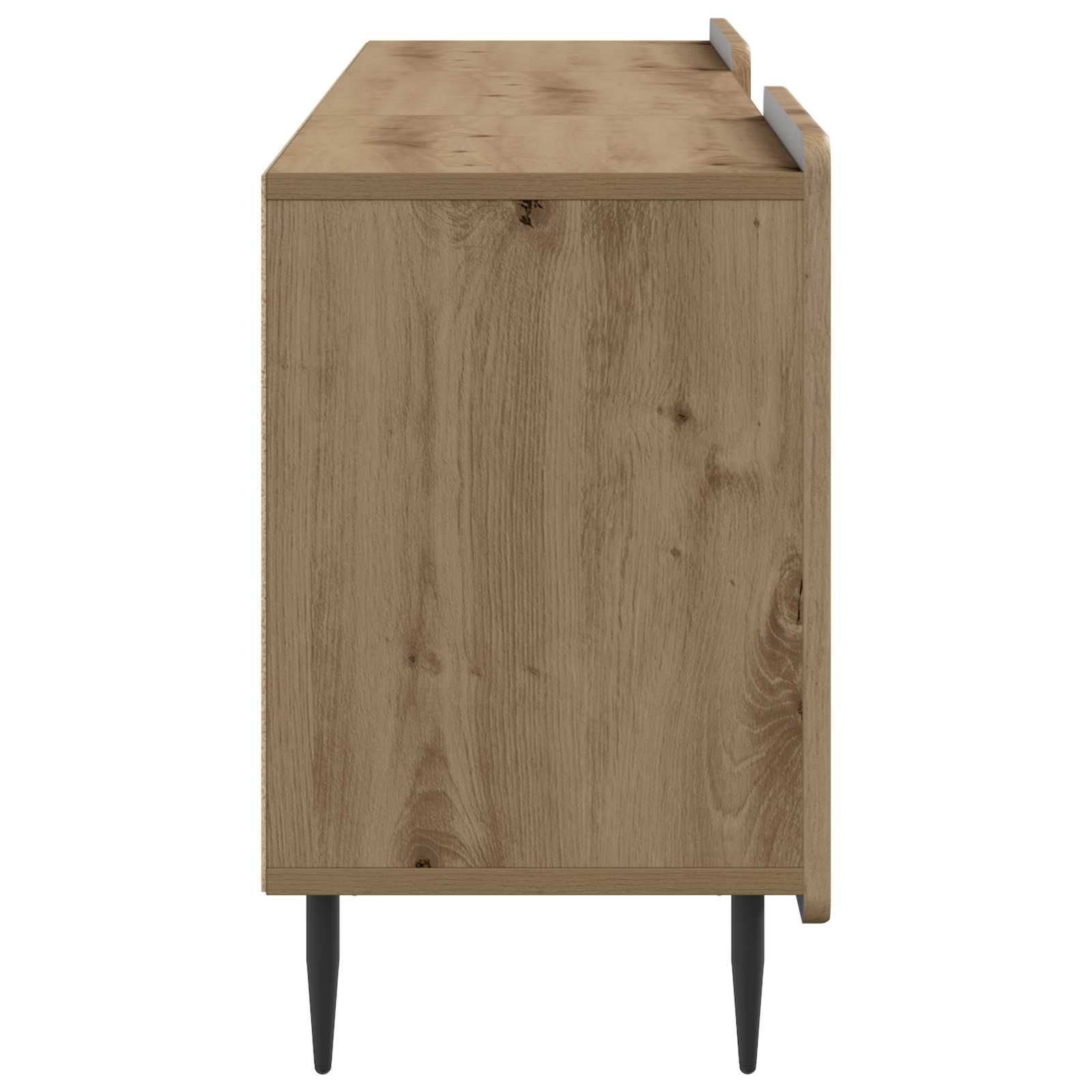 TV-kast Artisanaal eiken 150 x 31 x 52 cm Bewerkt hout is nu te koop bij PeponiXL, paradijselijk wonen!