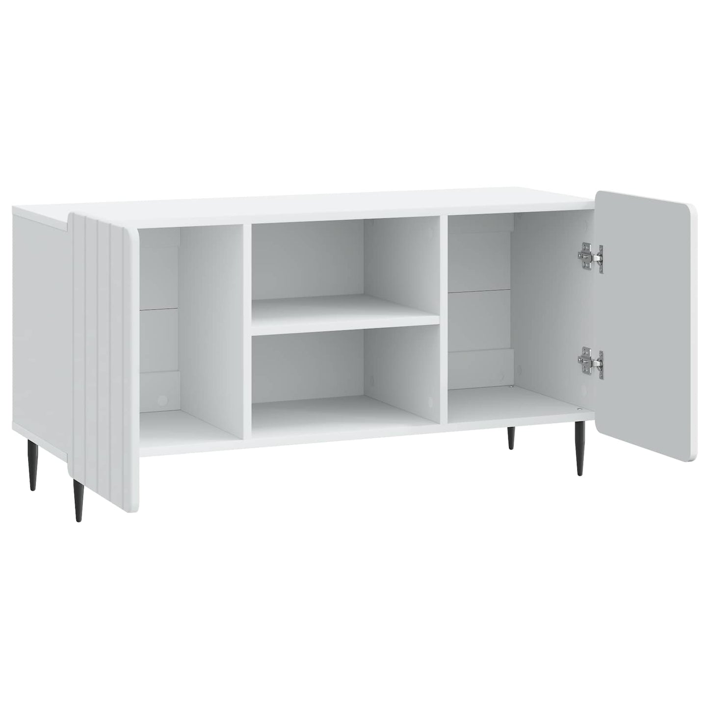 TV-kast Wit 102 x 34,5 x 52 cm Bewerkt hout is nu te koop bij PeponiXL, paradijselijk wonen!