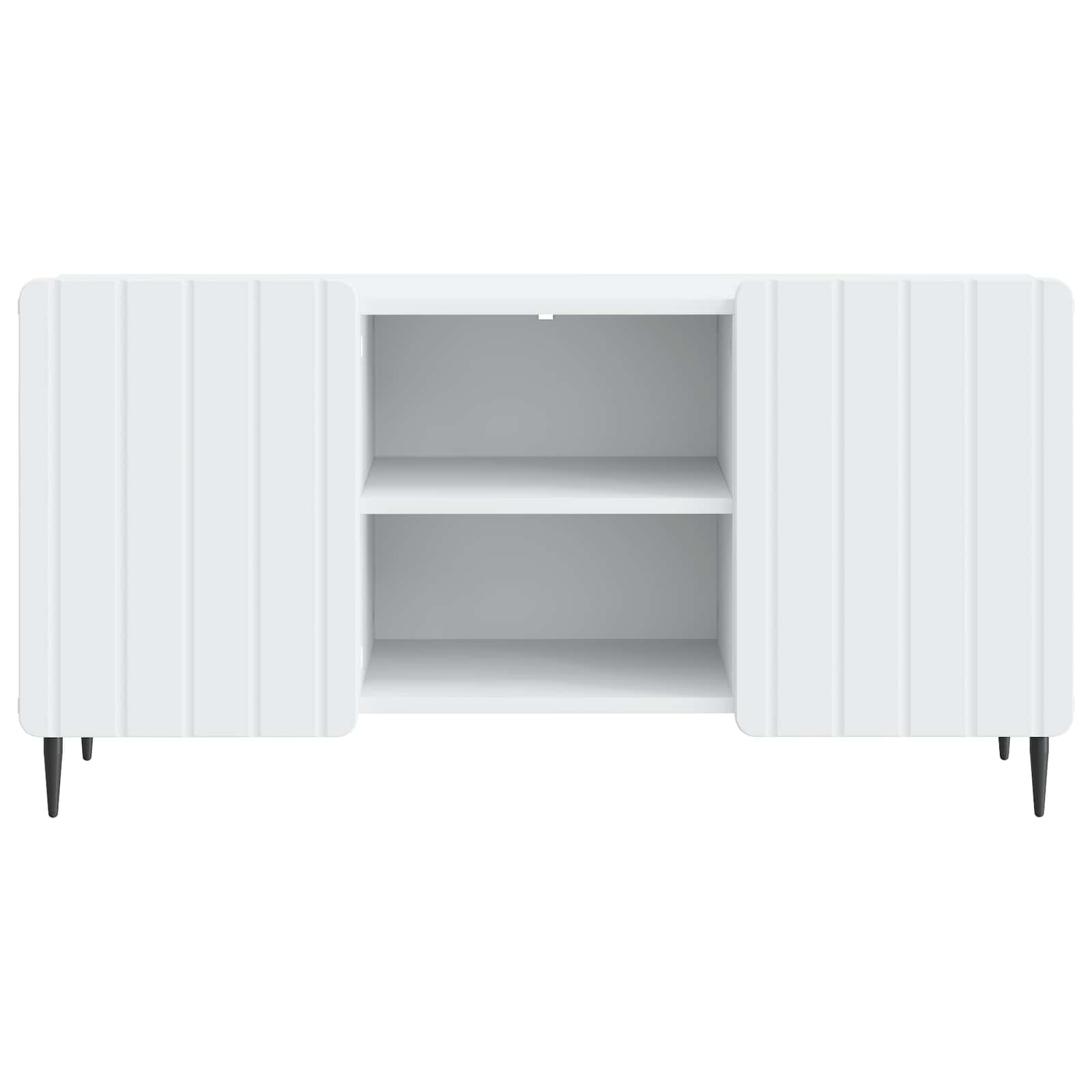 TV-kast Wit 102 x 34,5 x 52 cm Bewerkt hout is nu te koop bij PeponiXL, paradijselijk wonen!