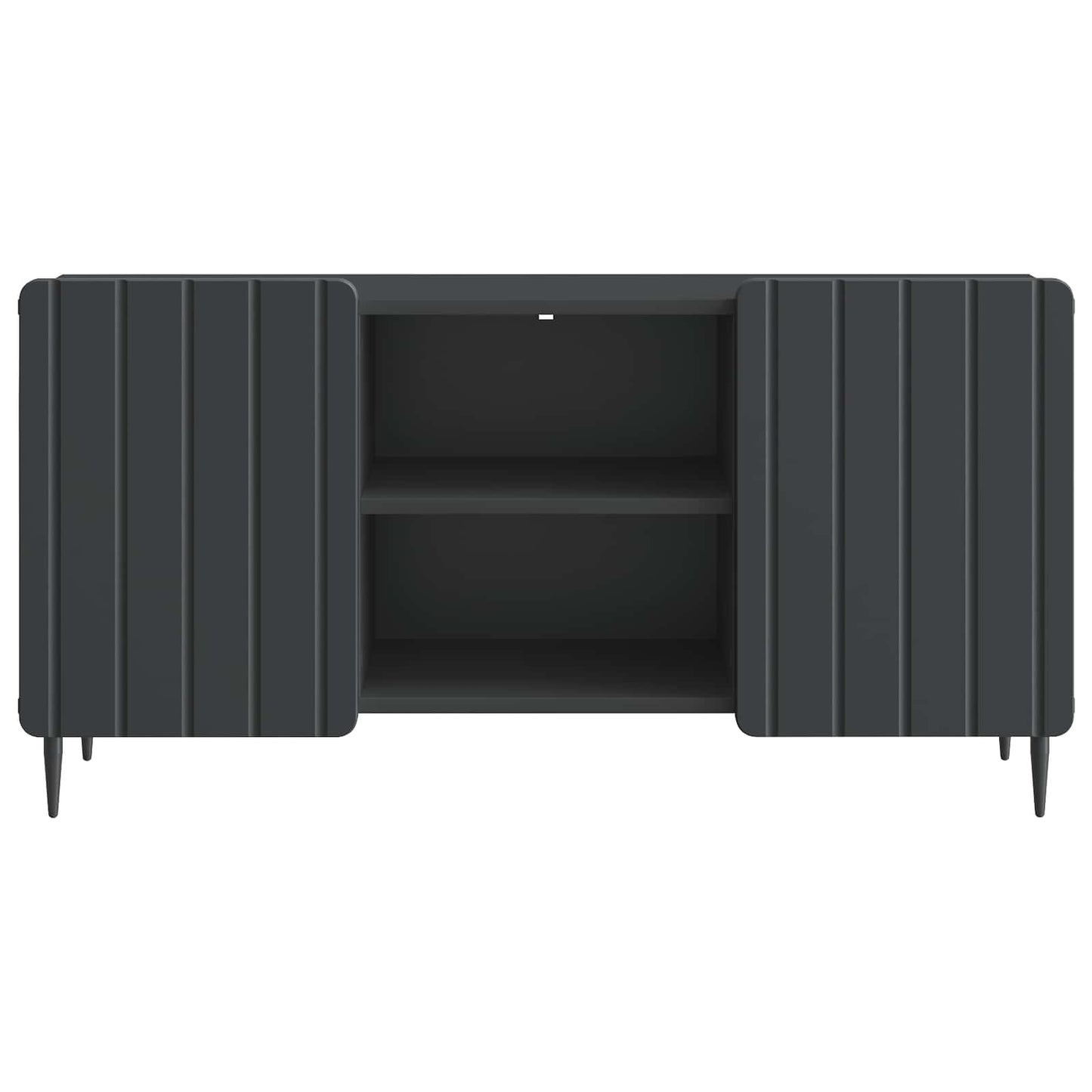 TV-kast Zwart 102 x 34,5 x 52 cm Bewerkt hout is nu te koop bij PeponiXL, paradijselijk wonen!