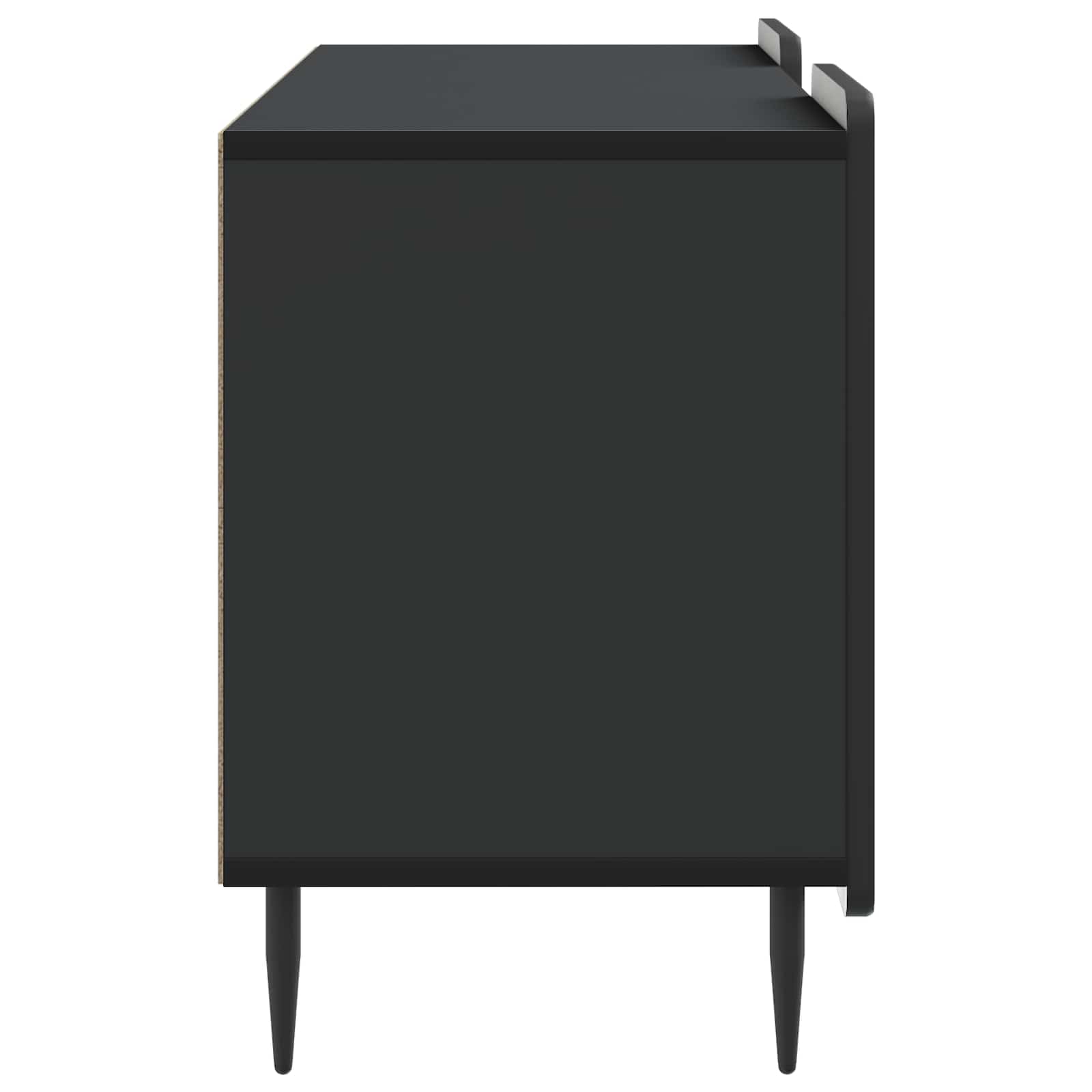 TV-kast Zwart 102 x 34,5 x 52 cm Bewerkt hout is nu te koop bij PeponiXL, paradijselijk wonen!