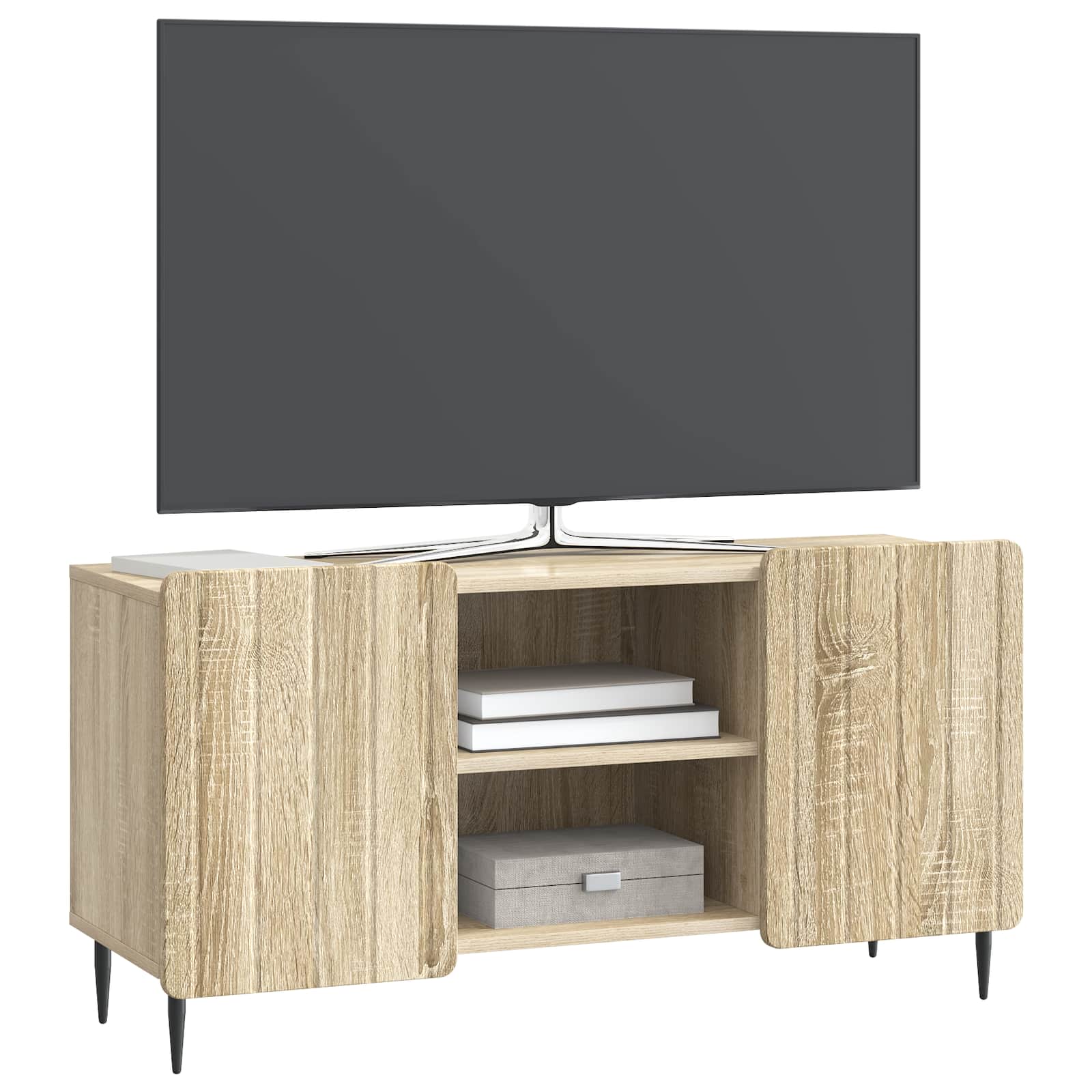 TV-kast Sonoma Eiken 102 x 34,5 x 52 cm Bewerkt hout is nu te koop bij PeponiXL, paradijselijk wonen!