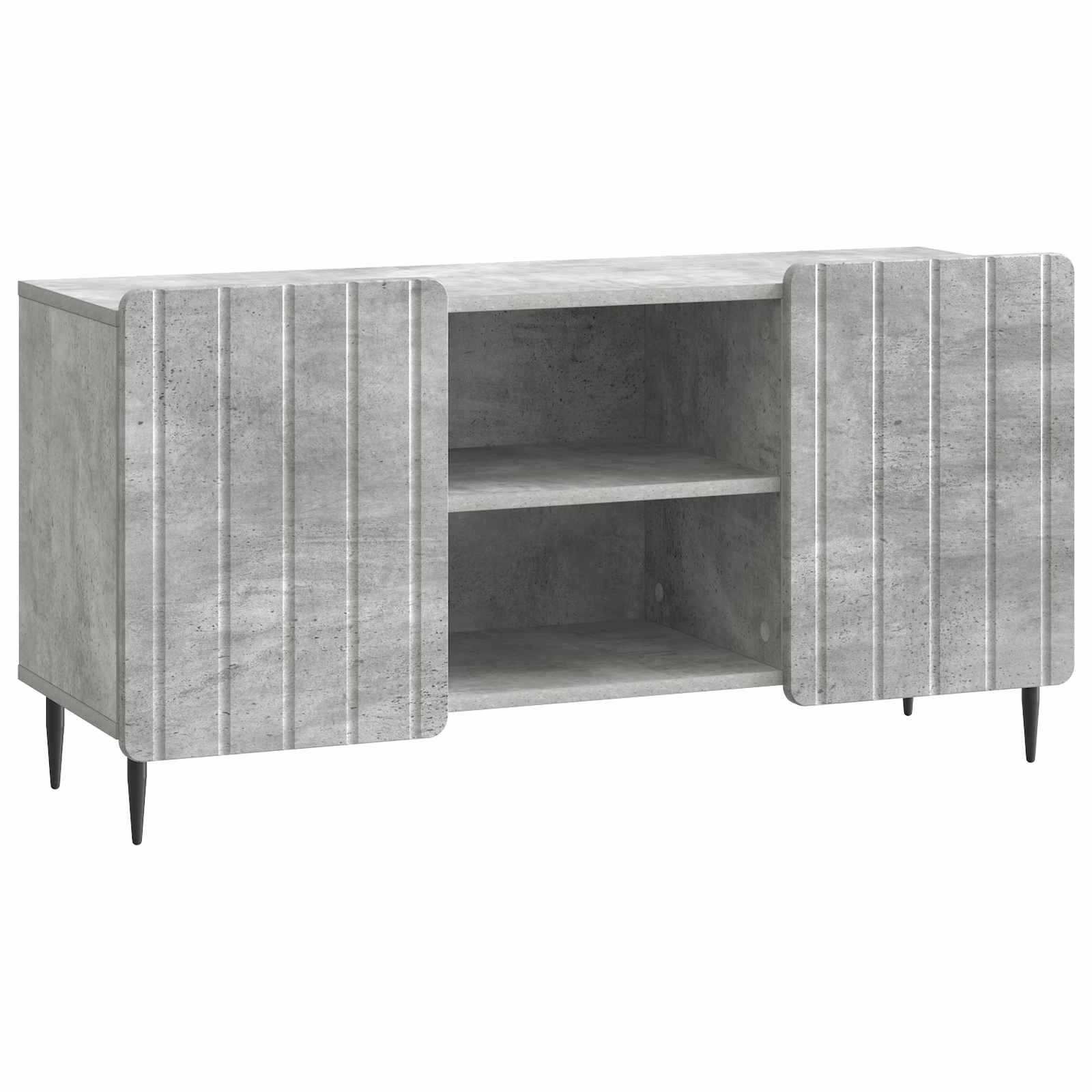 TV-kast Betongrijs 102 x 34,5 x 52 cm Bewerkt hout is nu te koop bij PeponiXL, paradijselijk wonen!