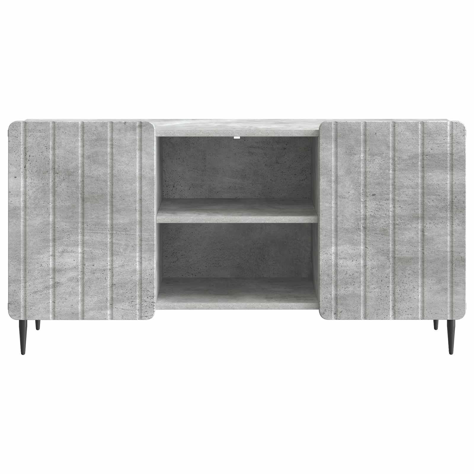 TV-kast Betongrijs 102 x 34,5 x 52 cm Bewerkt hout is nu te koop bij PeponiXL, paradijselijk wonen!