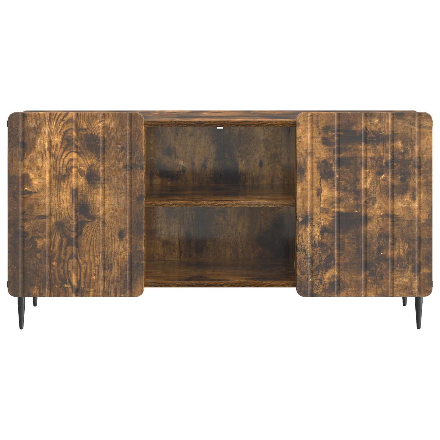 TV-kast Gerookt eiken 102 x 34,5 x 52 cm Bewerkt hout is nu te koop bij PeponiXL, paradijselijk wonen!