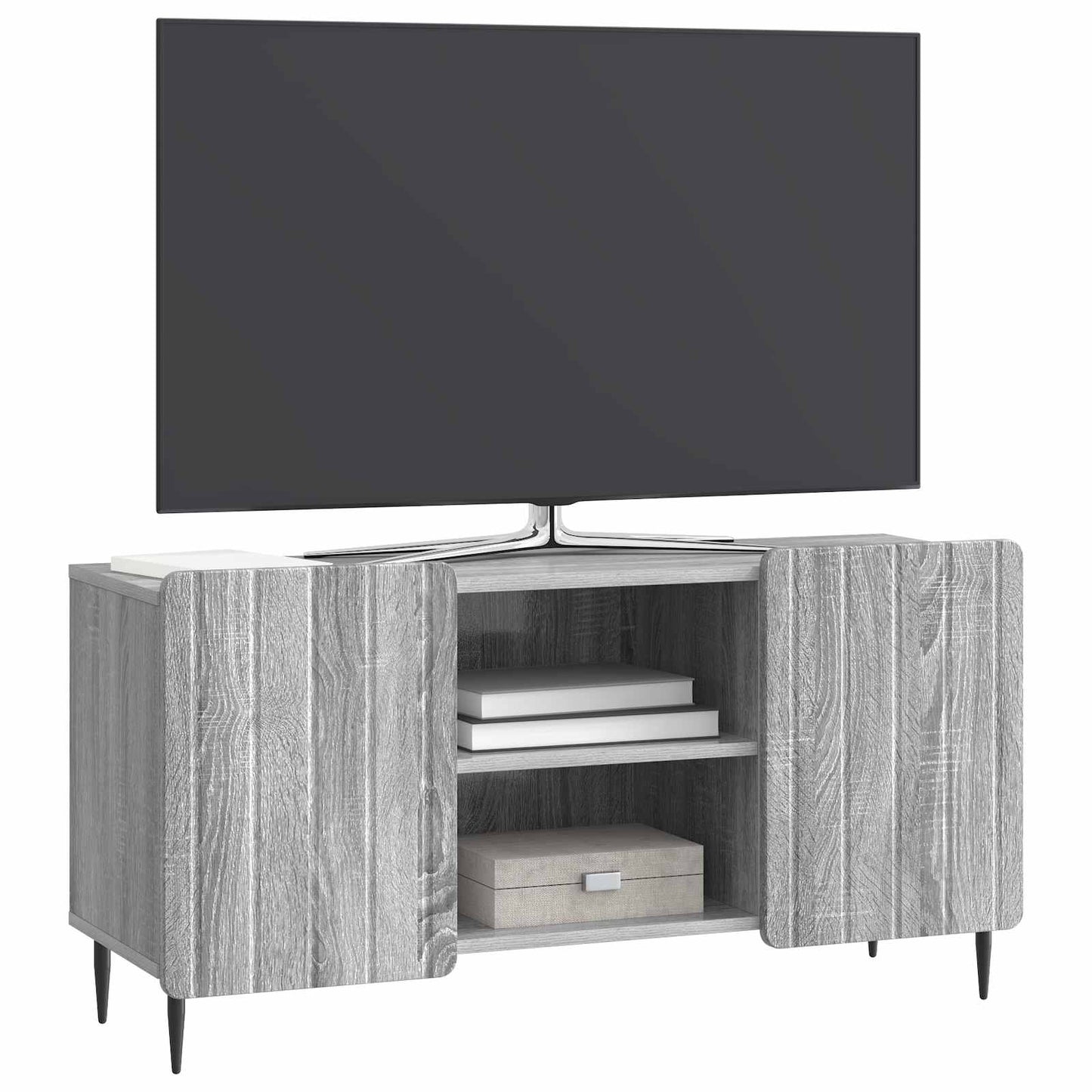 TV-kast Grijs sonoma 102 x 34,5 x 52 cm Bewerkt hout is nu te koop bij PeponiXL, paradijselijk wonen!