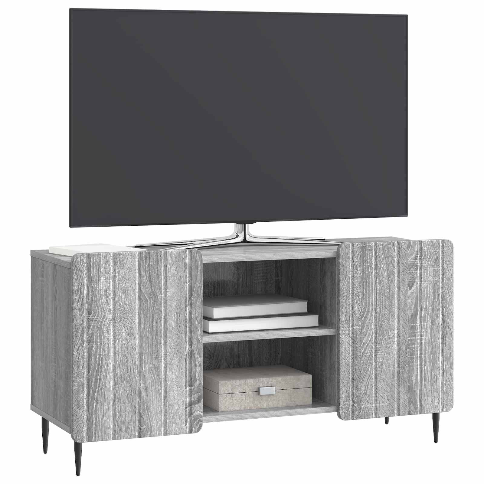 TV-kast Grijs sonoma 102 x 34,5 x 52 cm Bewerkt hout is nu te koop bij PeponiXL, paradijselijk wonen!