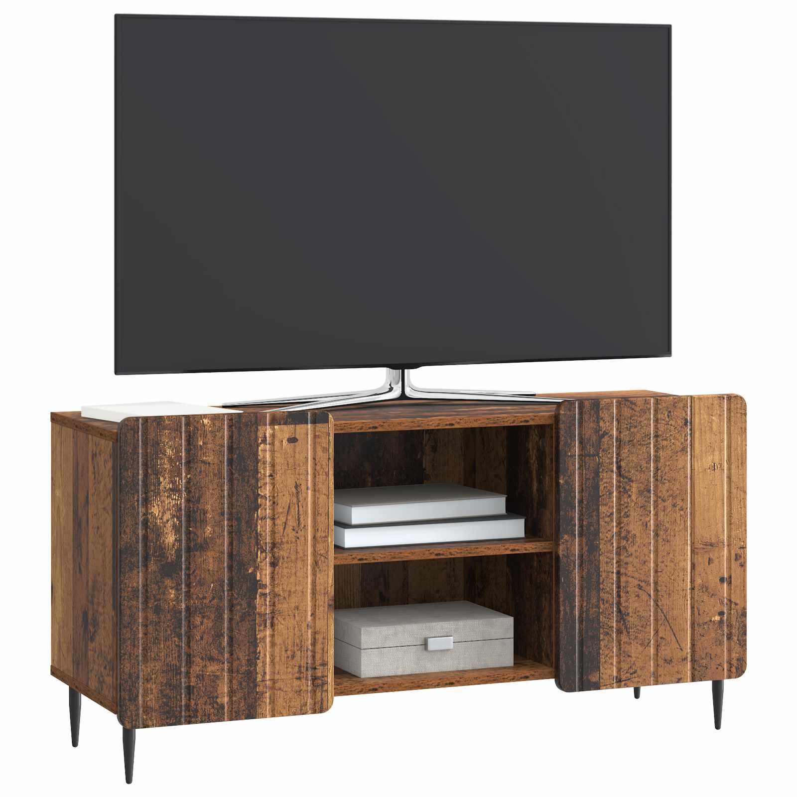 TV-kast Oud hout 102 x 34,5 x 52 cm Bewerkt hout is nu te koop bij PeponiXL, paradijselijk wonen!