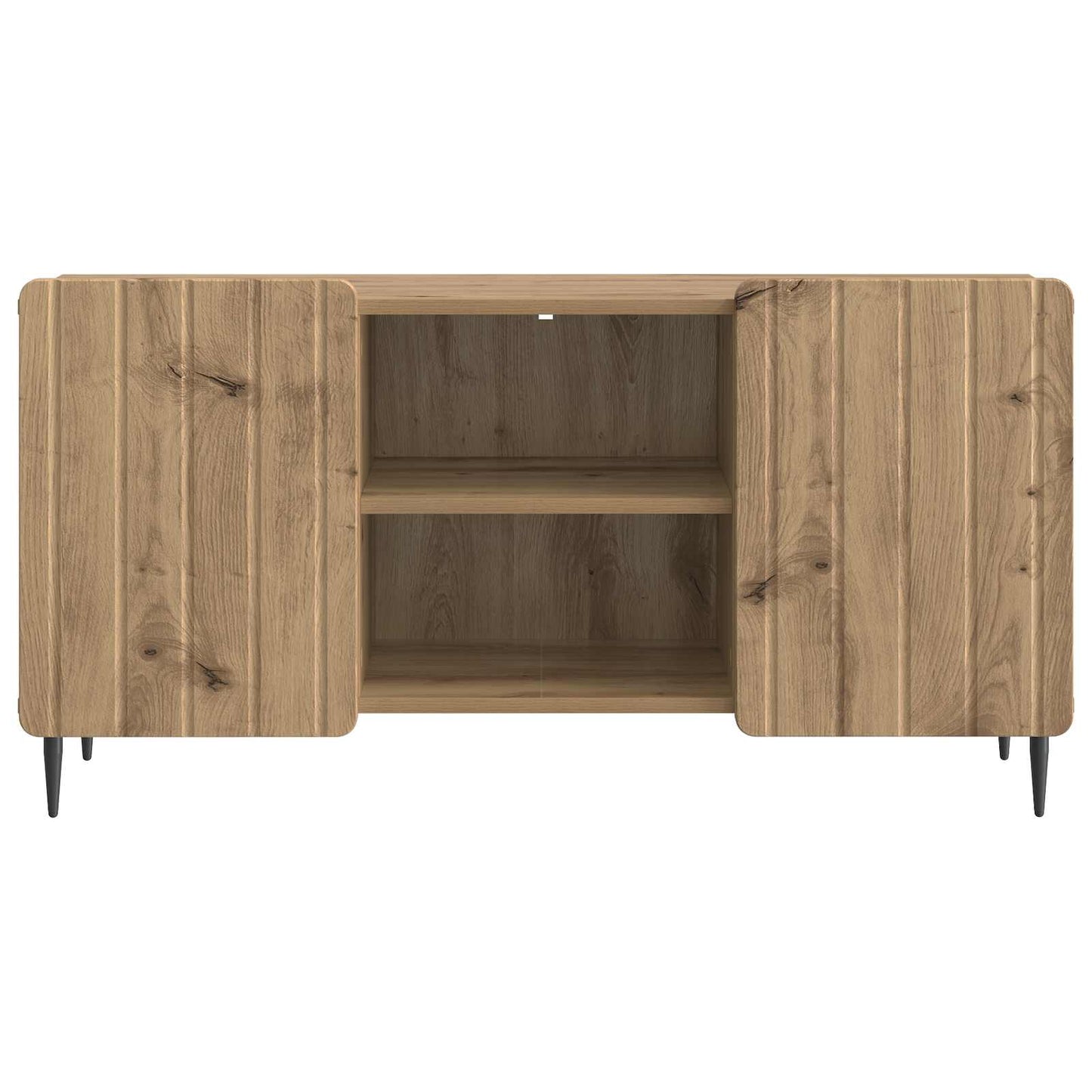 TV-kast Artisanaal eiken 102 x 34,5 x 52 cm Bewerkt hout is nu te koop bij PeponiXL, paradijselijk wonen!