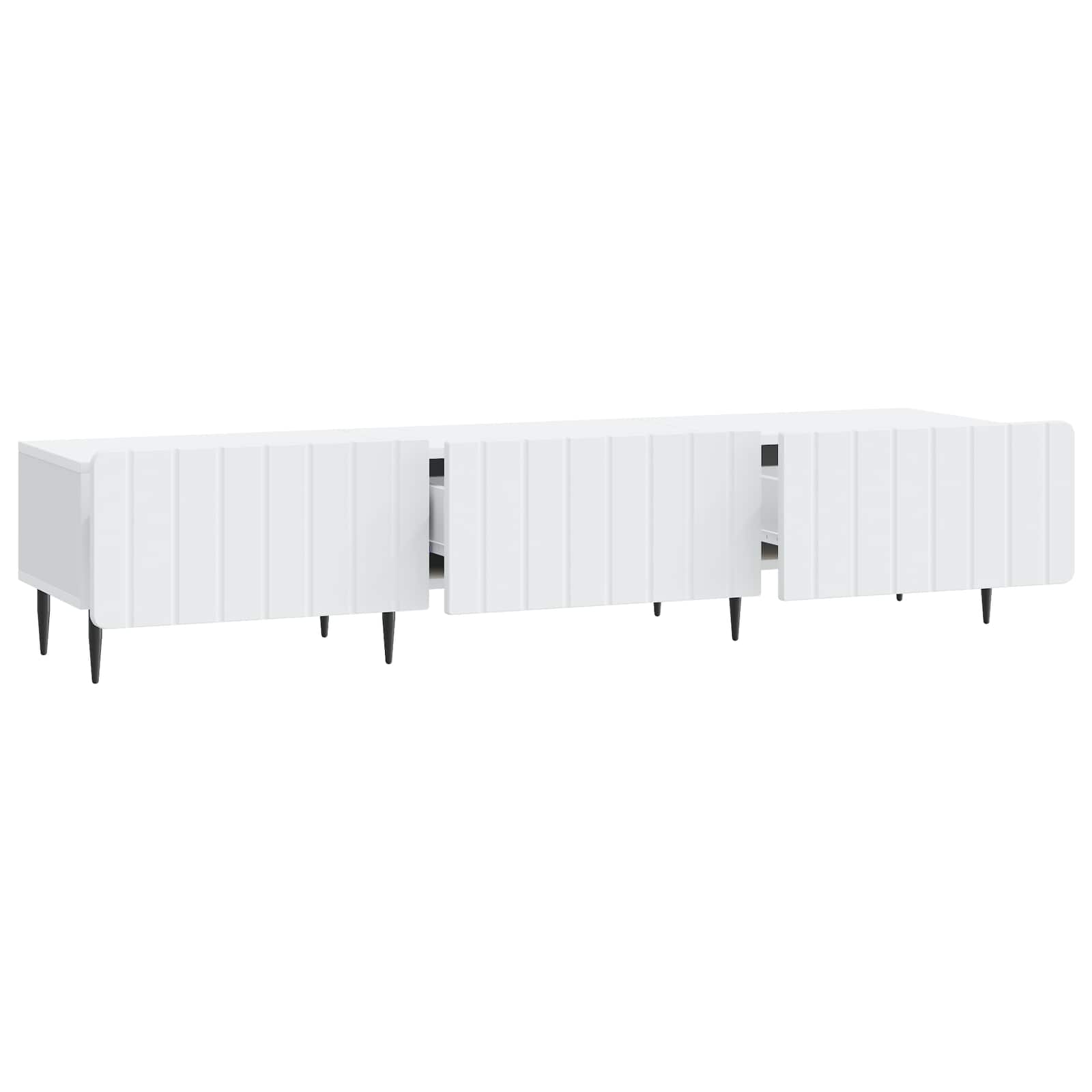 TV-kast met lade Wit 147 x 34,5 x 32 cm Bewerkt hout is nu te koop bij PeponiXL, paradijselijk wonen!