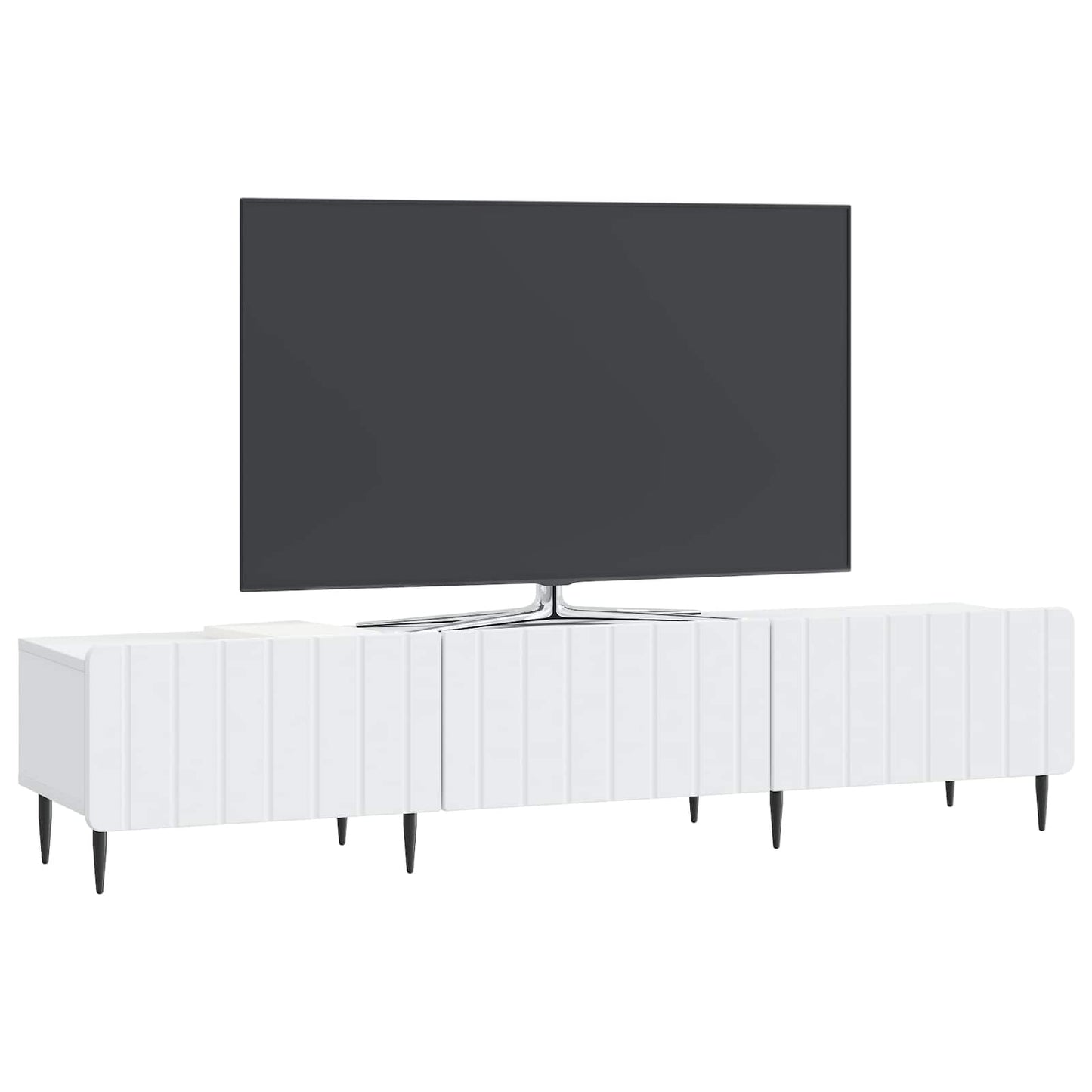 TV-kast met lade Wit 147 x 34,5 x 32 cm Bewerkt hout is nu te koop bij PeponiXL, paradijselijk wonen!
