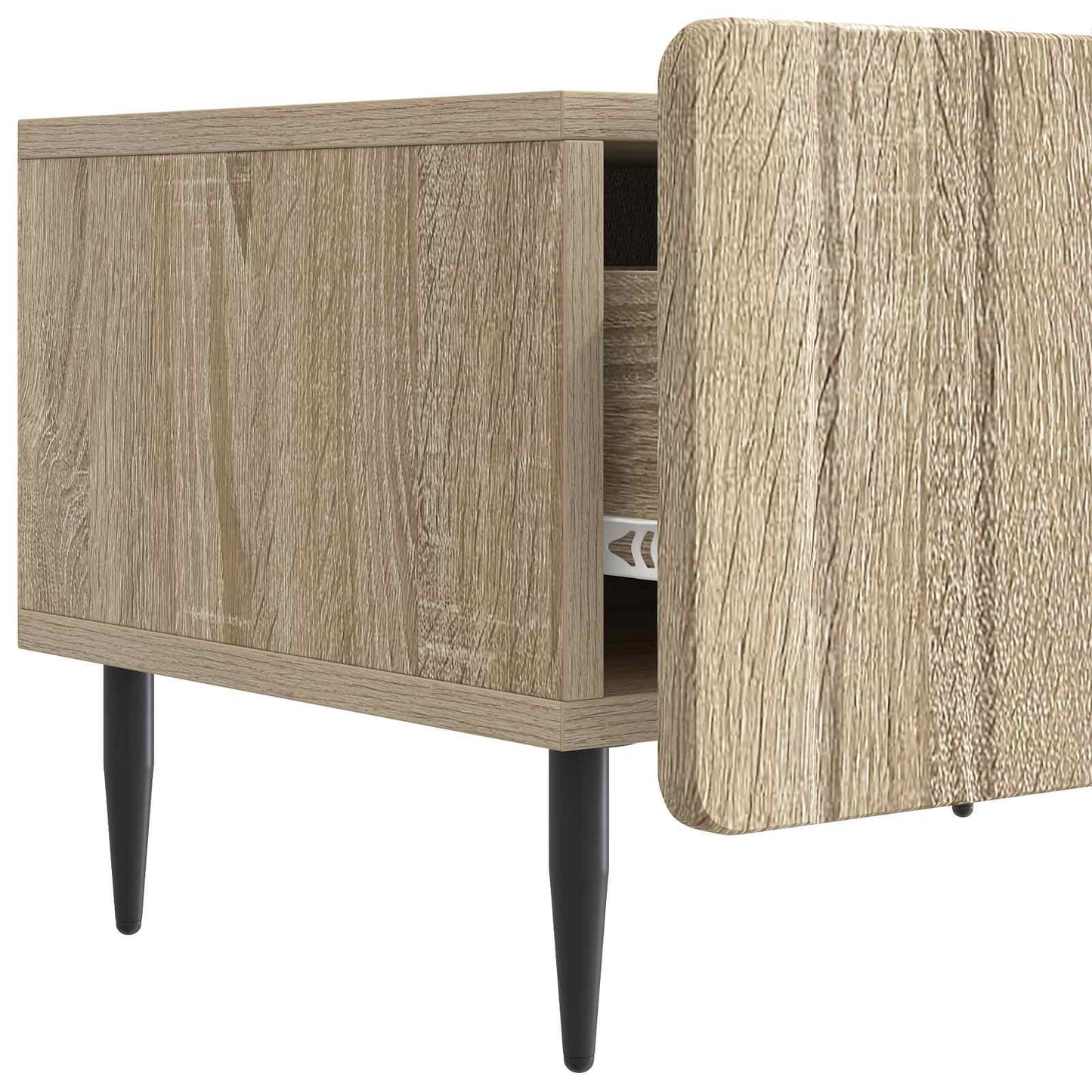 TV-kast met lade Sonoma Eiken 147 x 34,5 x 32 cm Bewerkt hout is nu te koop bij PeponiXL, paradijselijk wonen!