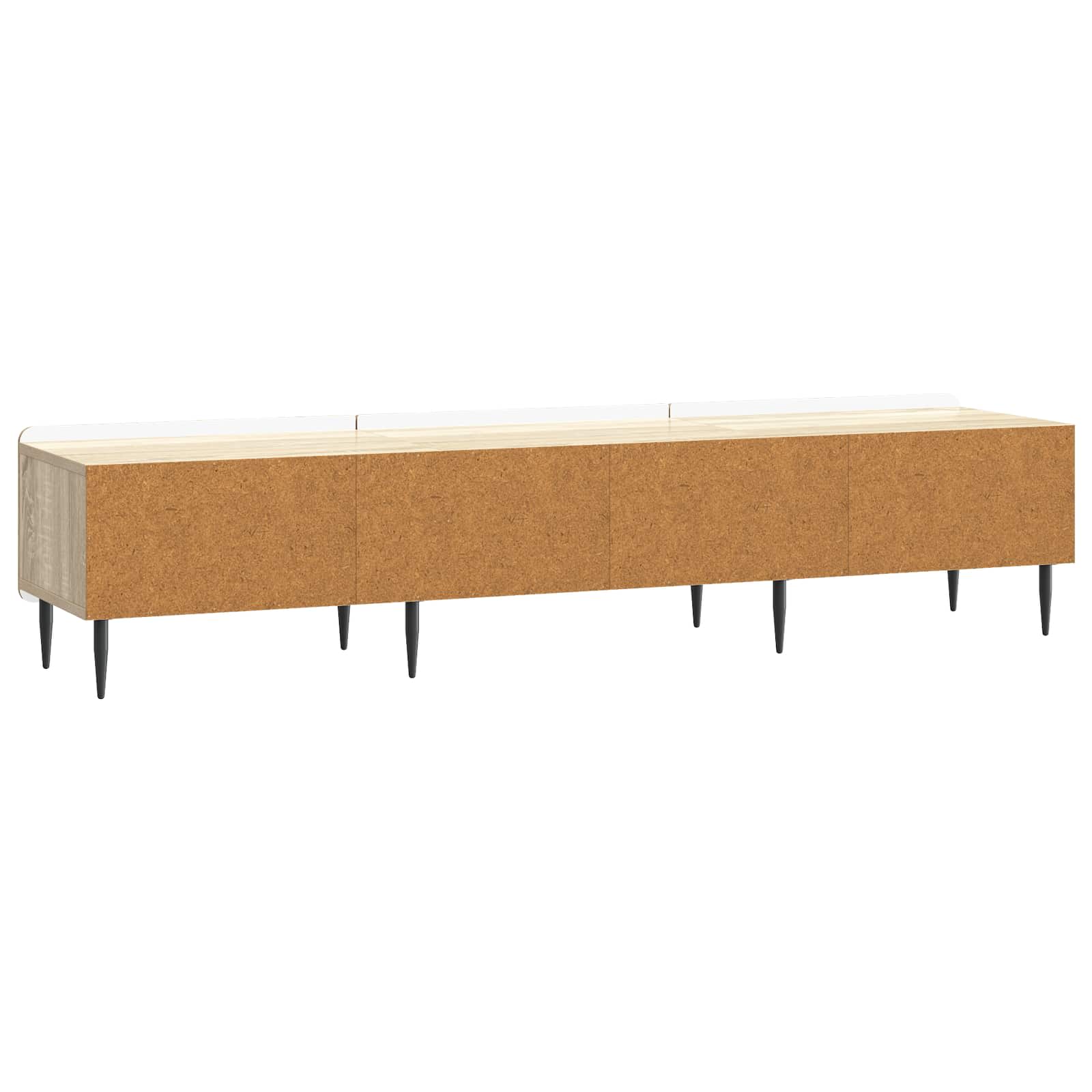 TV-kast met lade Sonoma Eiken 147 x 34,5 x 32 cm Bewerkt hout is nu te koop bij PeponiXL, paradijselijk wonen!