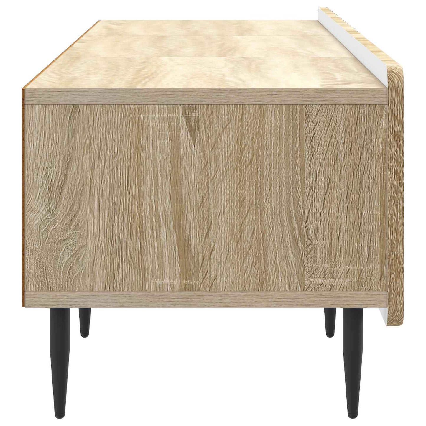 TV-kast met lade Sonoma Eiken 147 x 34,5 x 32 cm Bewerkt hout is nu te koop bij PeponiXL, paradijselijk wonen!