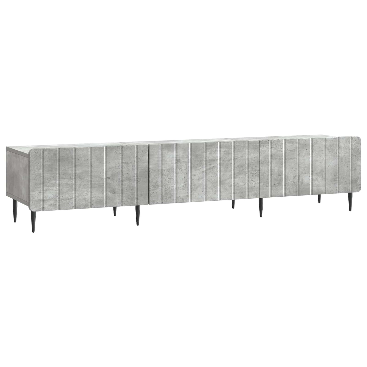TV-kast met lade Betongrijs 147 x 34,5 x 32 cm Bewerkt hout is nu te koop bij PeponiXL, paradijselijk wonen!