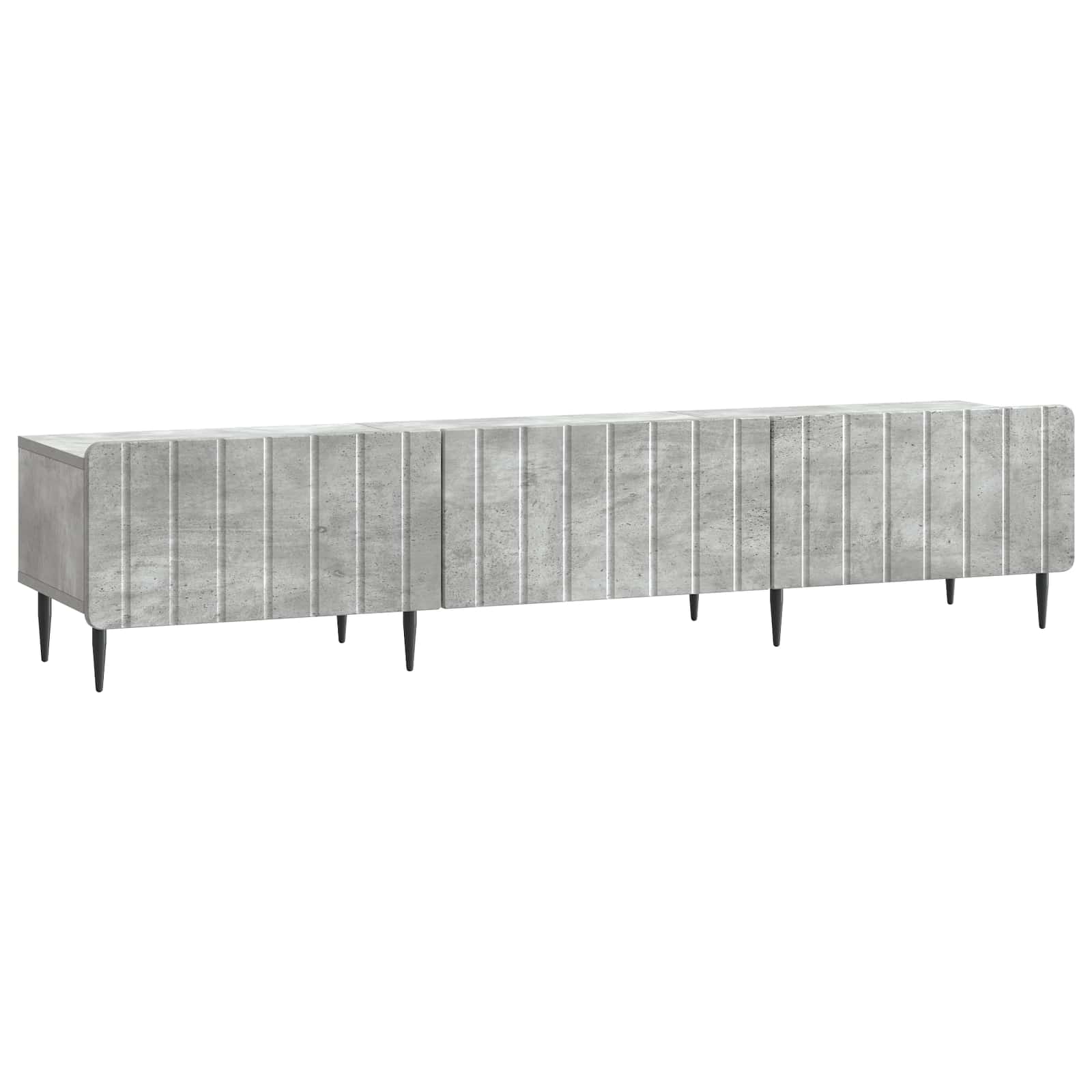 TV-kast met lade Betongrijs 147 x 34,5 x 32 cm Bewerkt hout is nu te koop bij PeponiXL, paradijselijk wonen!