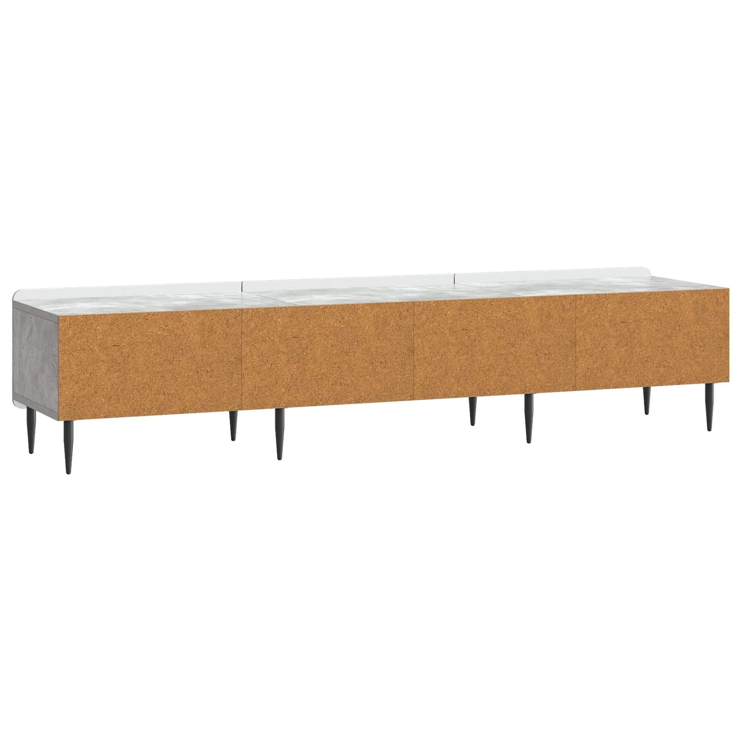TV-kast met lade Betongrijs 147 x 34,5 x 32 cm Bewerkt hout is nu te koop bij PeponiXL, paradijselijk wonen!