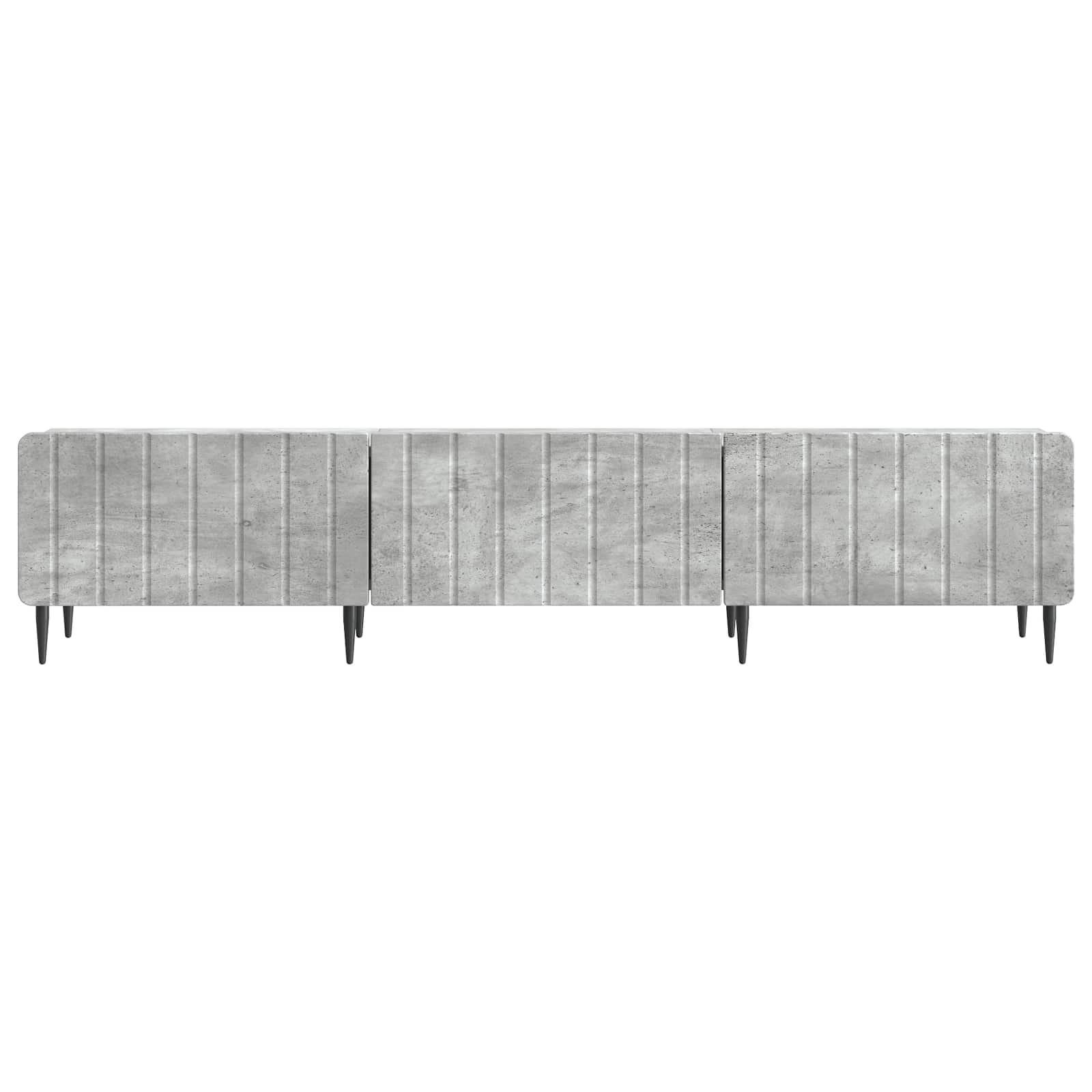 TV-kast met lade Betongrijs 147 x 34,5 x 32 cm Bewerkt hout is nu te koop bij PeponiXL, paradijselijk wonen!