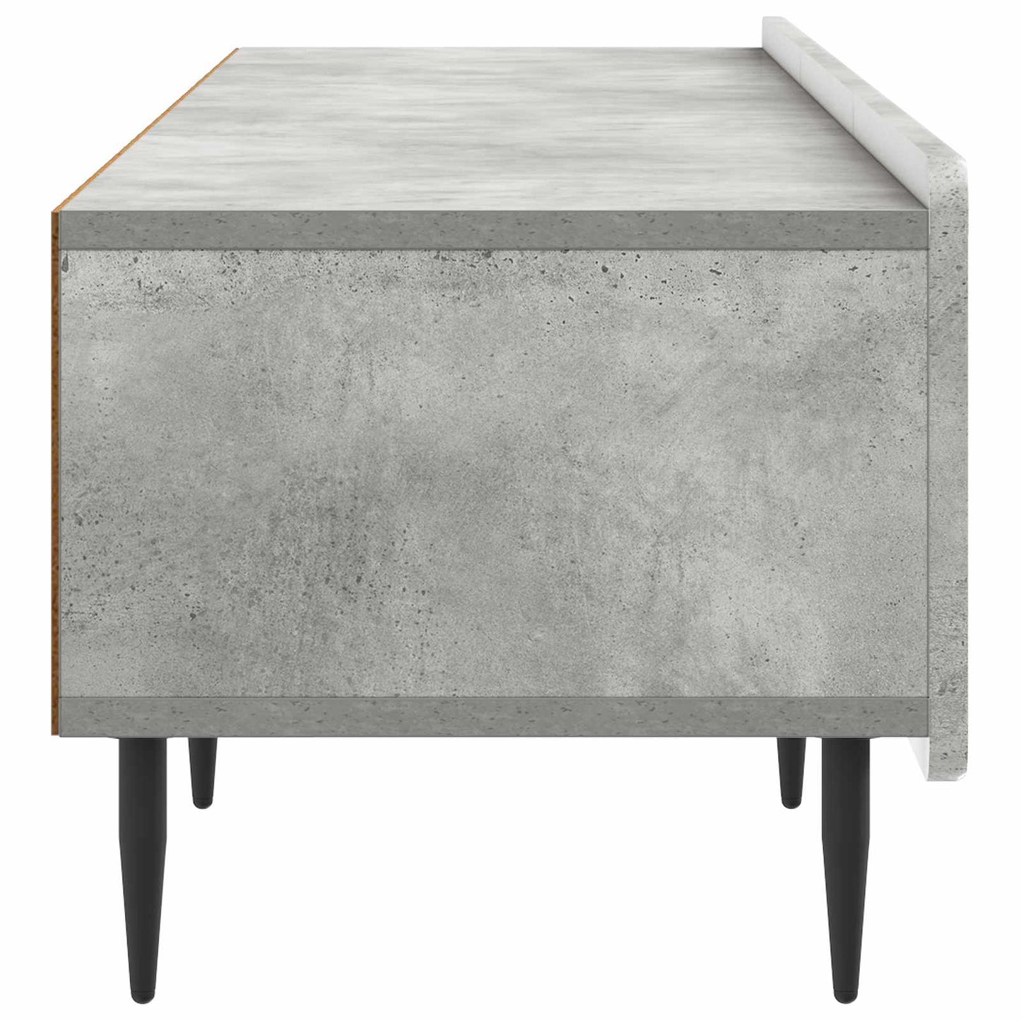 TV-kast met lade Betongrijs 147 x 34,5 x 32 cm Bewerkt hout is nu te koop bij PeponiXL, paradijselijk wonen!