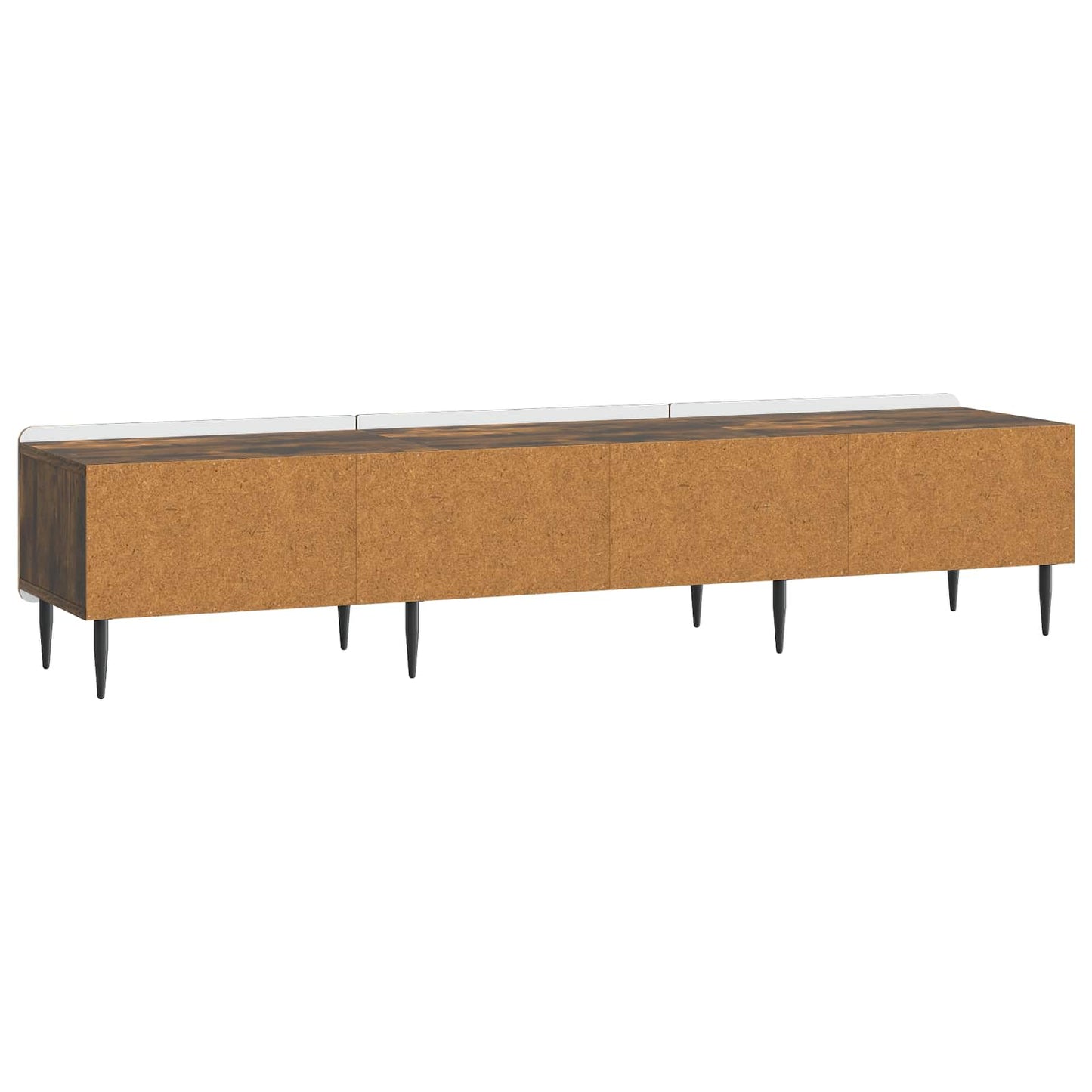 TV-kast met lade Gerookt eiken 147 x 34,5 x 32 cm Bewerkt hout is nu te koop bij PeponiXL, paradijselijk wonen!