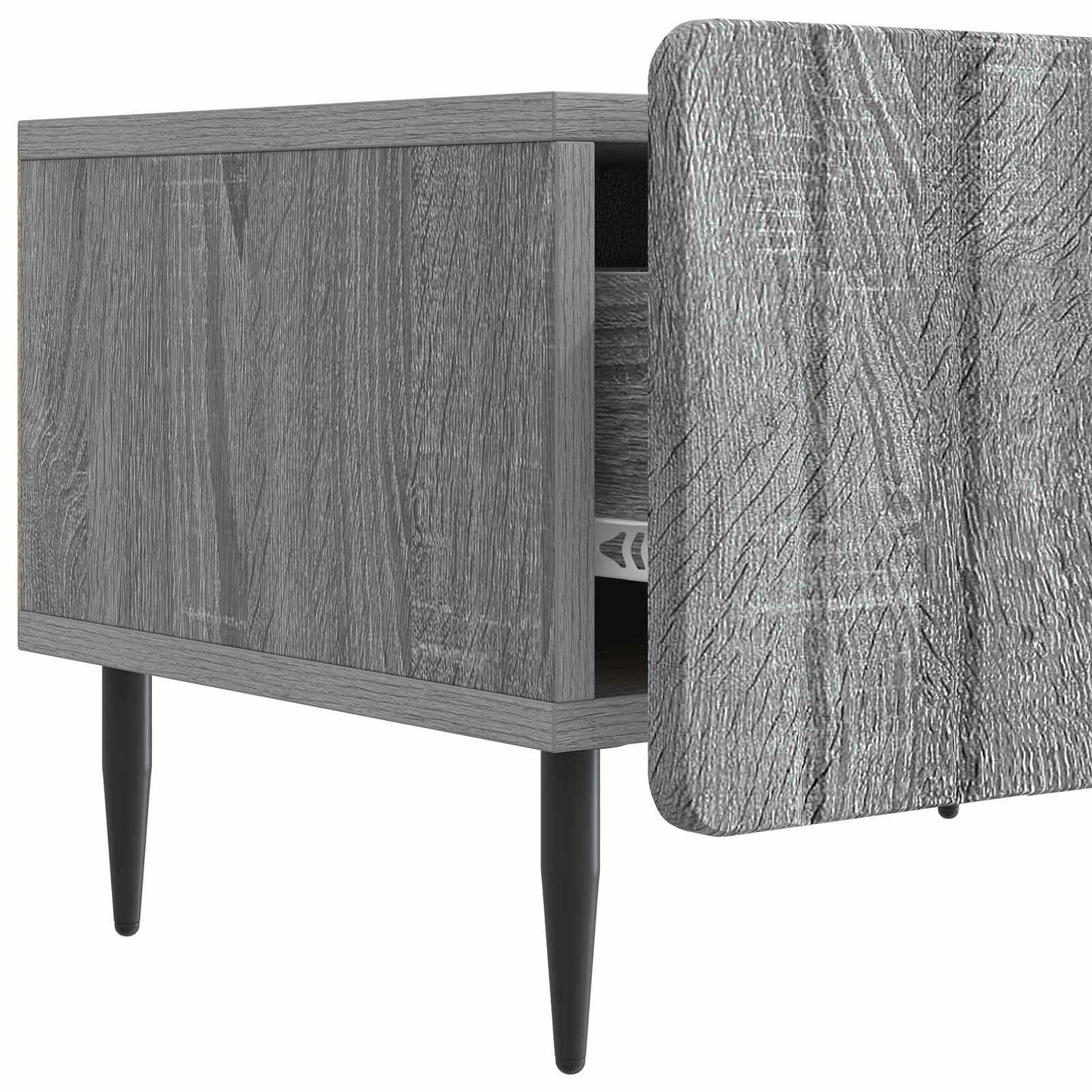 TV-kast met lade Grijs sonoma 147 x 34,5 x 32 cm Bewerkt hout is nu te koop bij PeponiXL, paradijselijk wonen!
