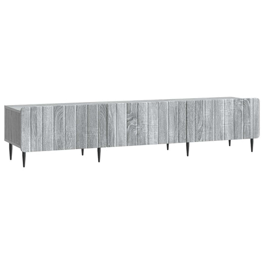 TV-kast met lade Grijs sonoma 147 x 34,5 x 32 cm Bewerkt hout is nu te koop bij PeponiXL, paradijselijk wonen!