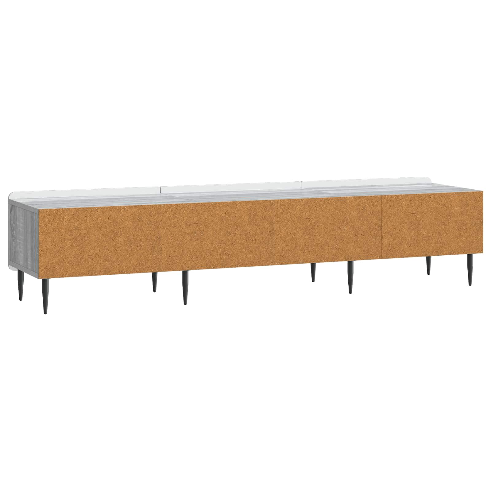 TV-kast met lade Grijs sonoma 147 x 34,5 x 32 cm Bewerkt hout is nu te koop bij PeponiXL, paradijselijk wonen!