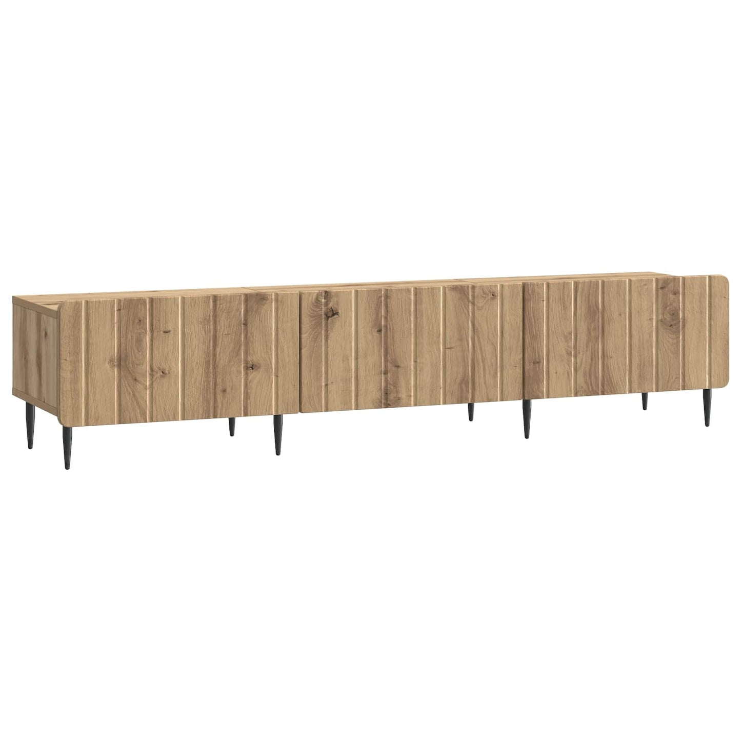 TV-kast Artisanaal eiken 147 x 34,5 x 32 cm Bewerkt hout is nu te koop bij PeponiXL, paradijselijk wonen!