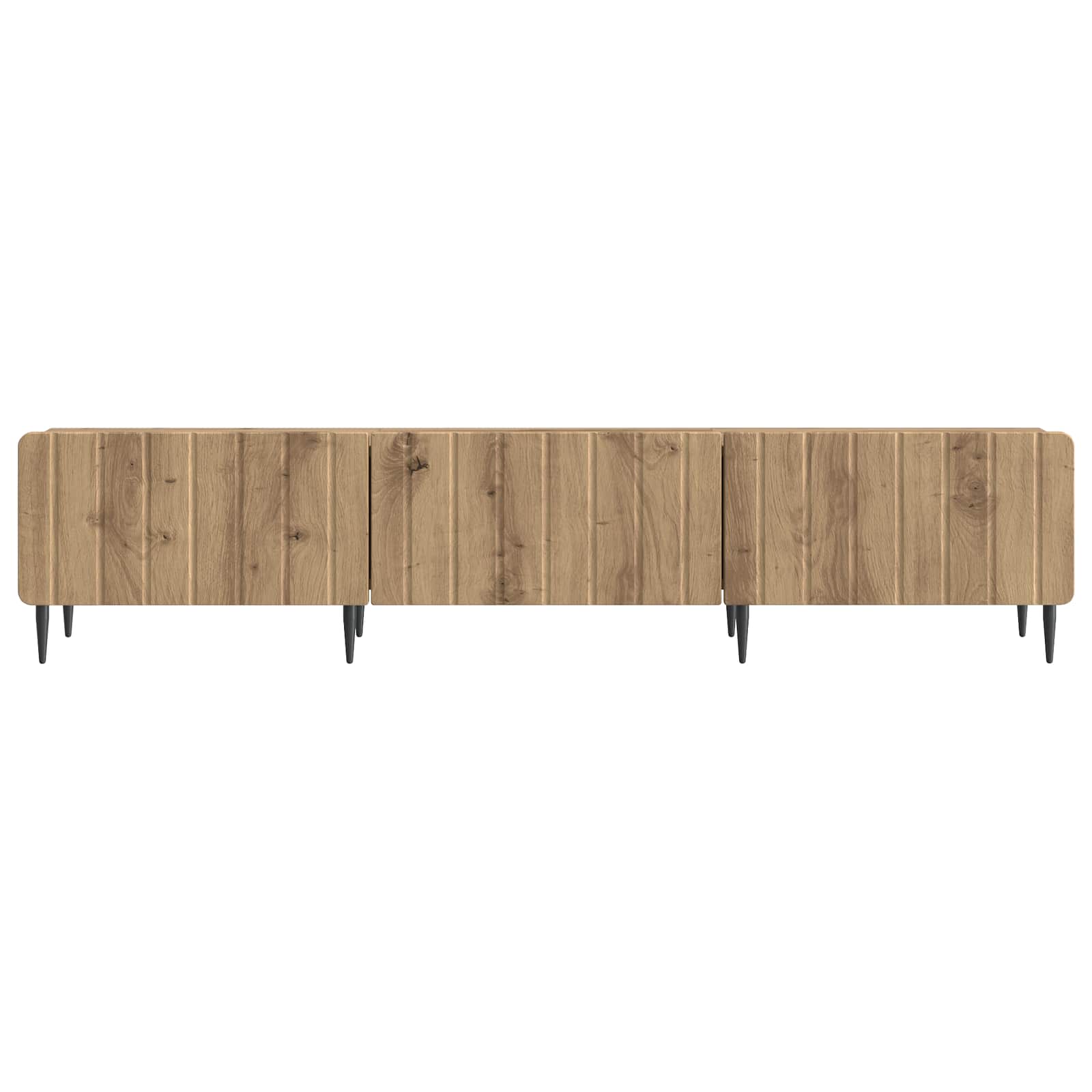 TV-kast Artisanaal eiken 147 x 34,5 x 32 cm Bewerkt hout is nu te koop bij PeponiXL, paradijselijk wonen!