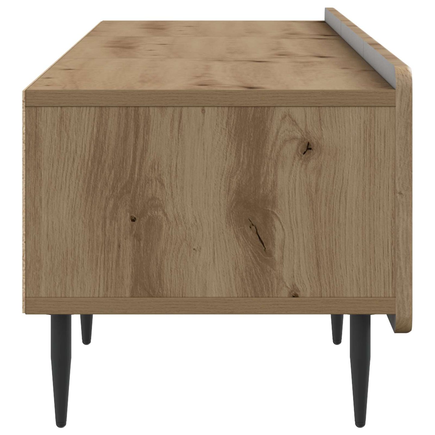 TV-kast Artisanaal eiken 147 x 34,5 x 32 cm Bewerkt hout is nu te koop bij PeponiXL, paradijselijk wonen!