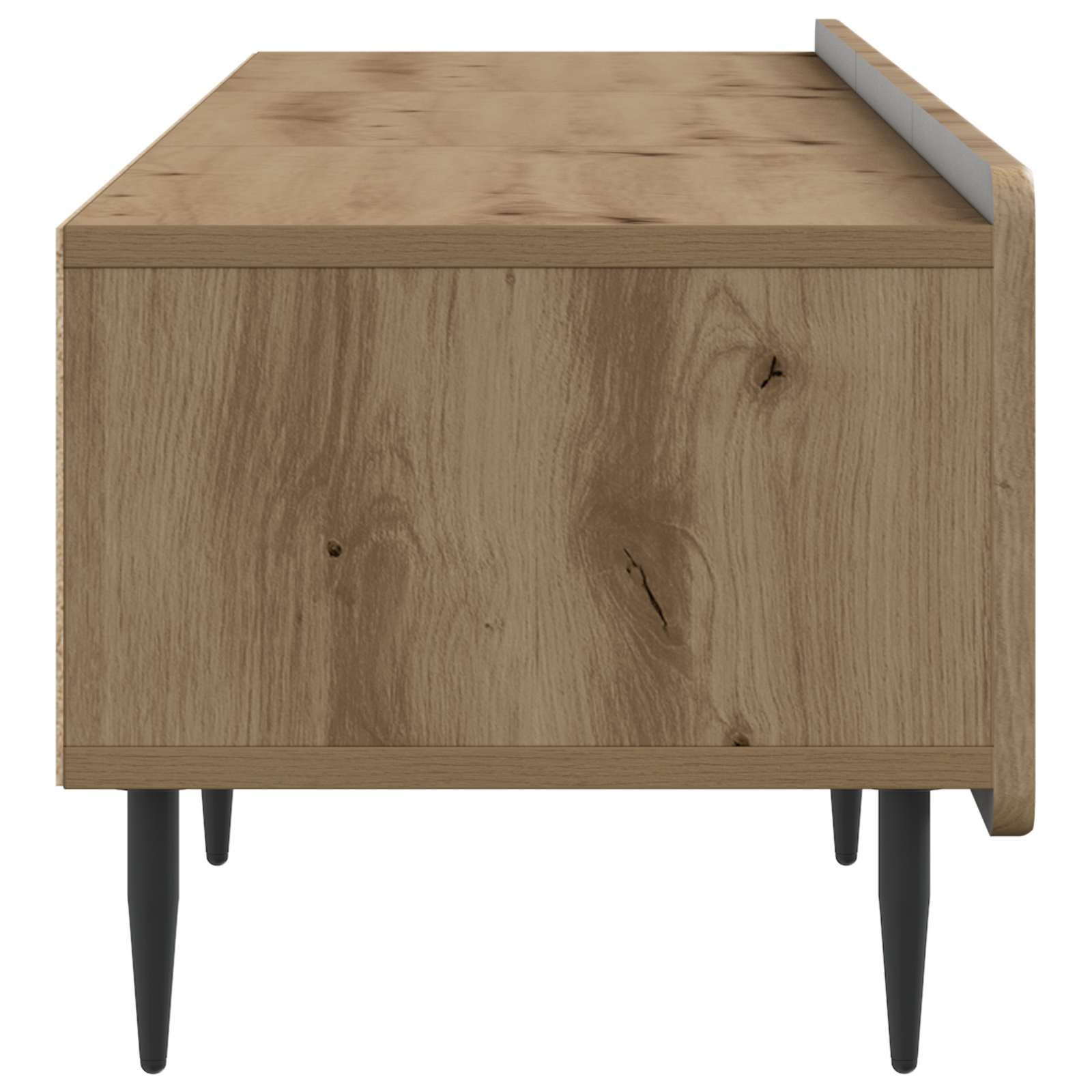 TV-kast Artisanaal eiken 147 x 34,5 x 32 cm Bewerkt hout is nu te koop bij PeponiXL, paradijselijk wonen!