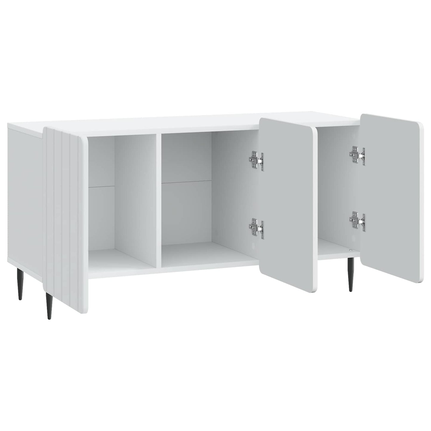 TV-kast Wit 99 x 34,5 x 52 cm Bewerkt hout is nu te koop bij PeponiXL, paradijselijk wonen!