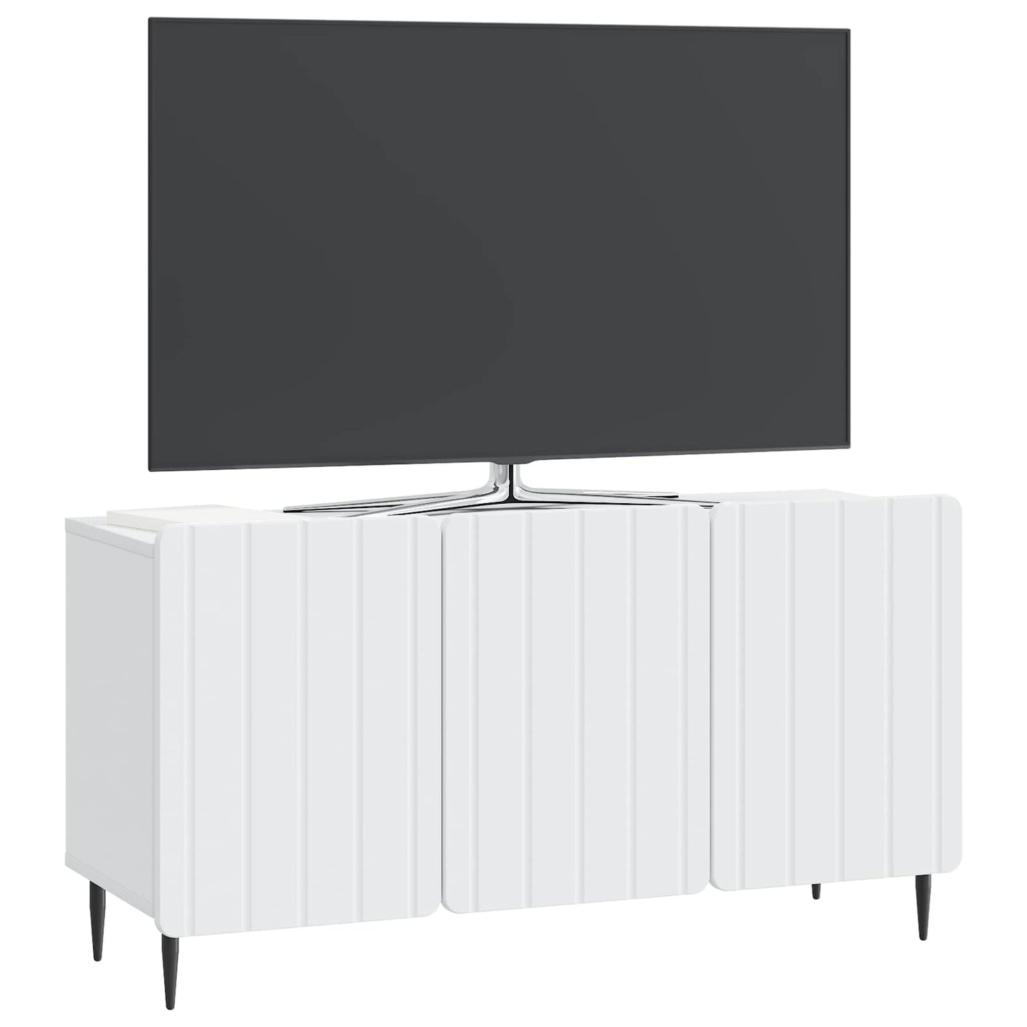TV-kast Wit 99 x 34,5 x 52 cm Bewerkt hout is nu te koop bij PeponiXL, paradijselijk wonen!