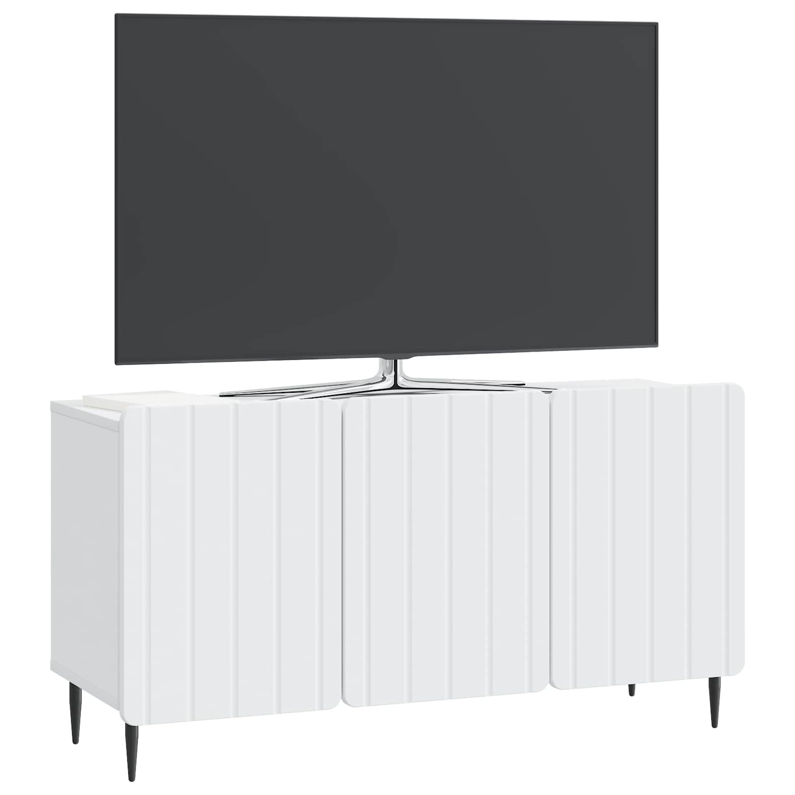 TV-kast Wit 99 x 34,5 x 52 cm Bewerkt hout is nu te koop bij PeponiXL, paradijselijk wonen!