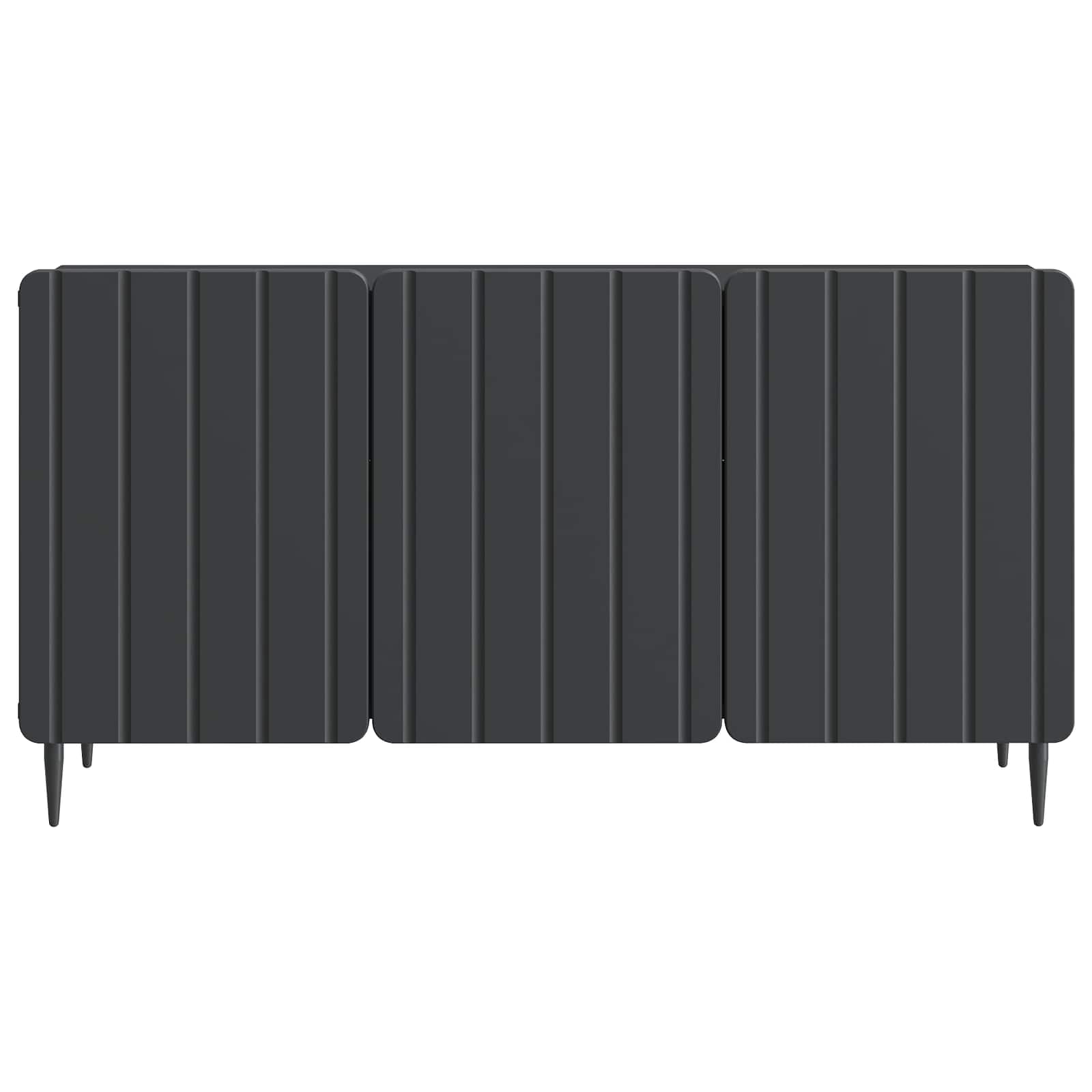 TV-kast Zwart 99 x 34,5 x 52 cm Bewerkt hout is nu te koop bij PeponiXL, paradijselijk wonen!