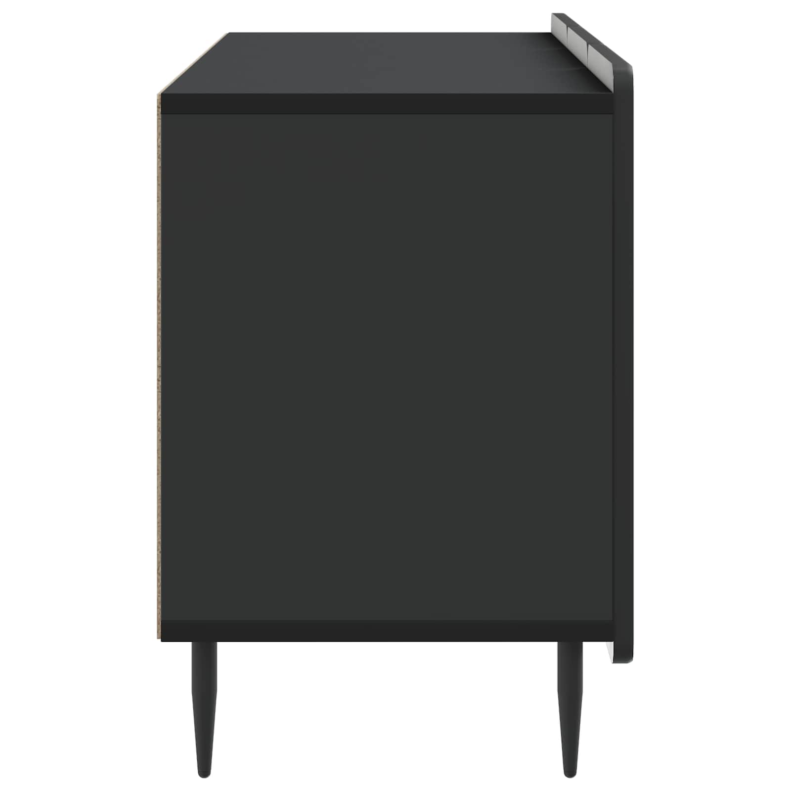 TV-kast Zwart 99 x 34,5 x 52 cm Bewerkt hout is nu te koop bij PeponiXL, paradijselijk wonen!