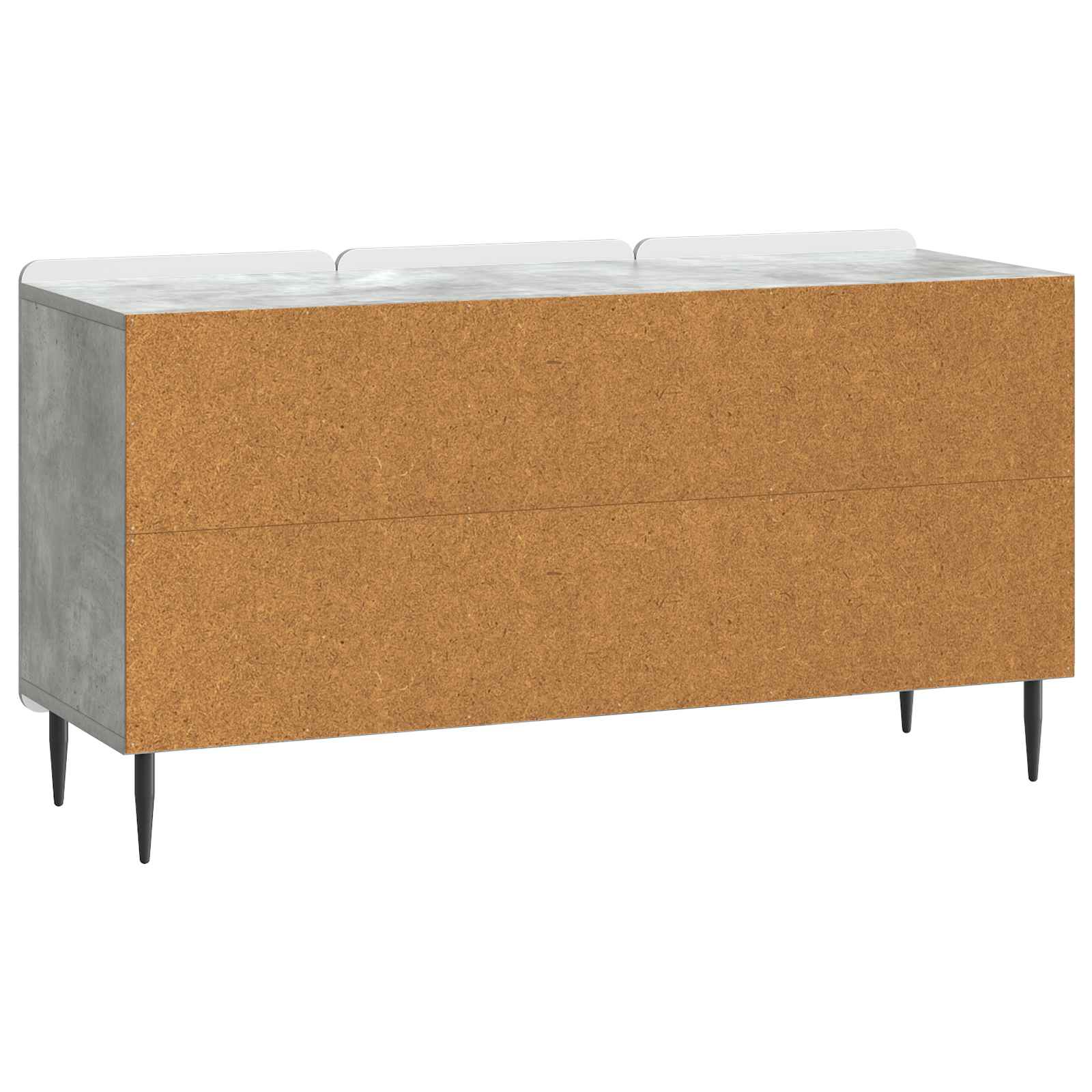 TV-kast Betongrijs 99 x 34,5 x 52 cm Bewerkt hout is nu te koop bij PeponiXL, paradijselijk wonen!