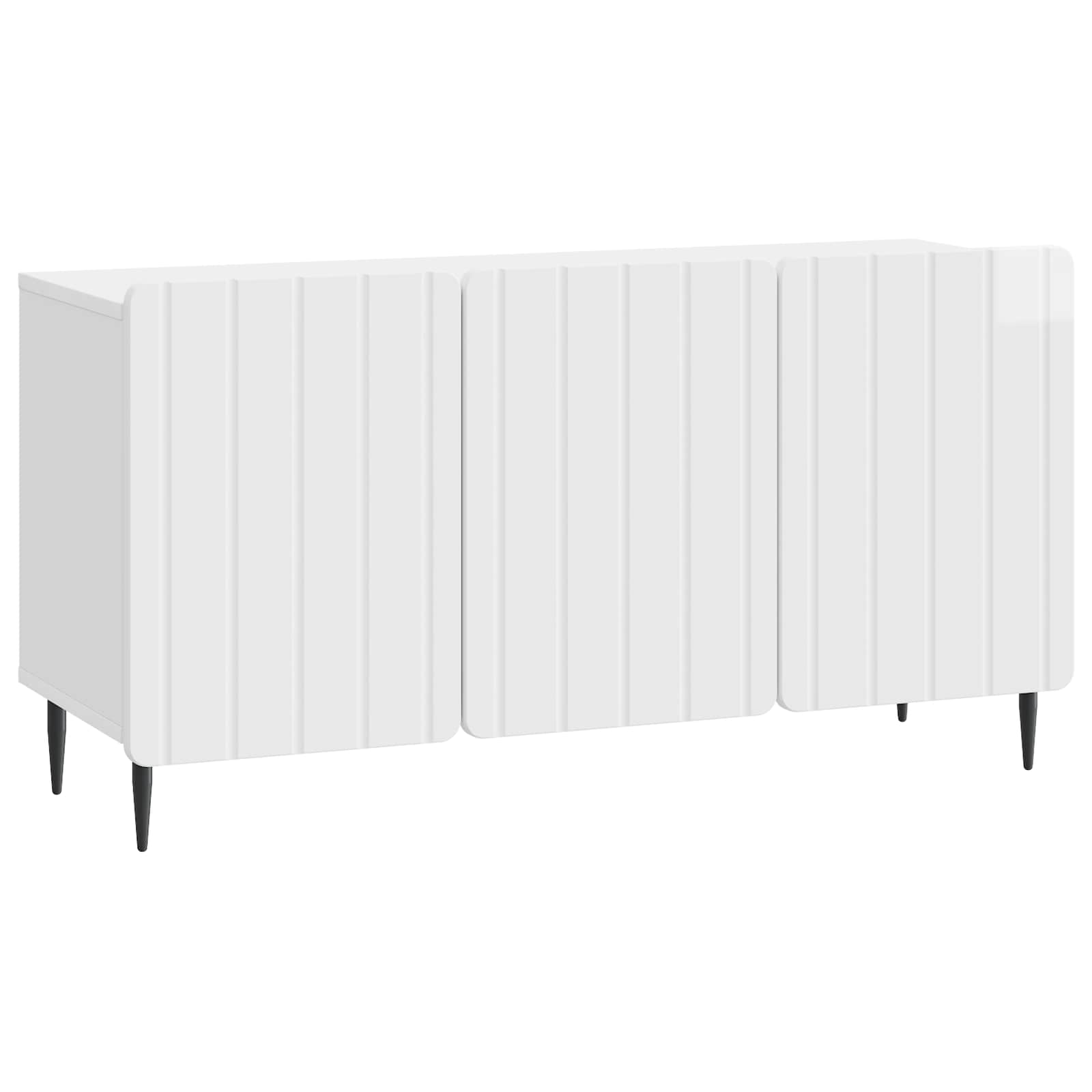 TV-kast Hoogglans Wit 99 x 34,5 x 52 cm Bewerkt hout is nu te koop bij PeponiXL, paradijselijk wonen!