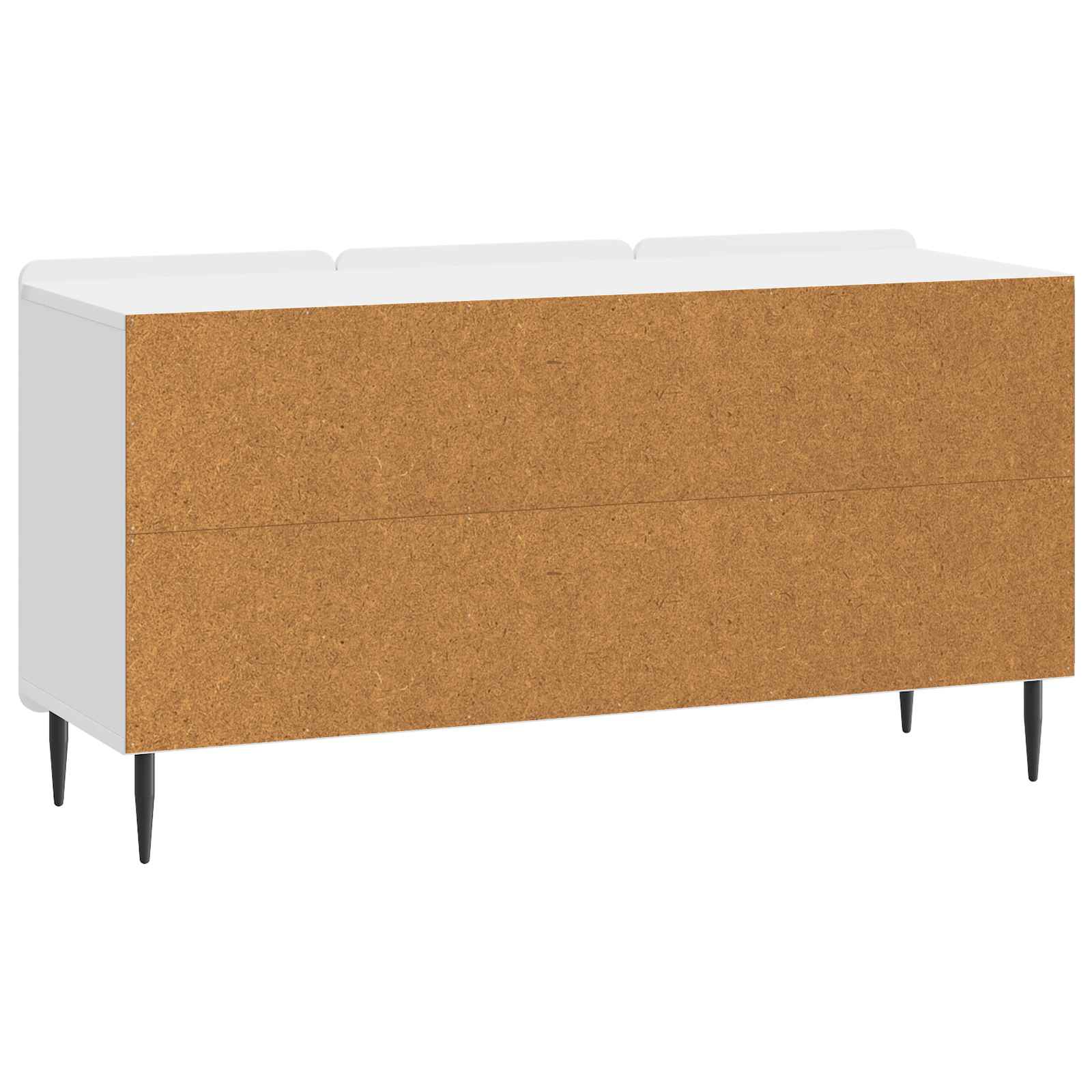 TV-kast Hoogglans Wit 99 x 34,5 x 52 cm Bewerkt hout is nu te koop bij PeponiXL, paradijselijk wonen!