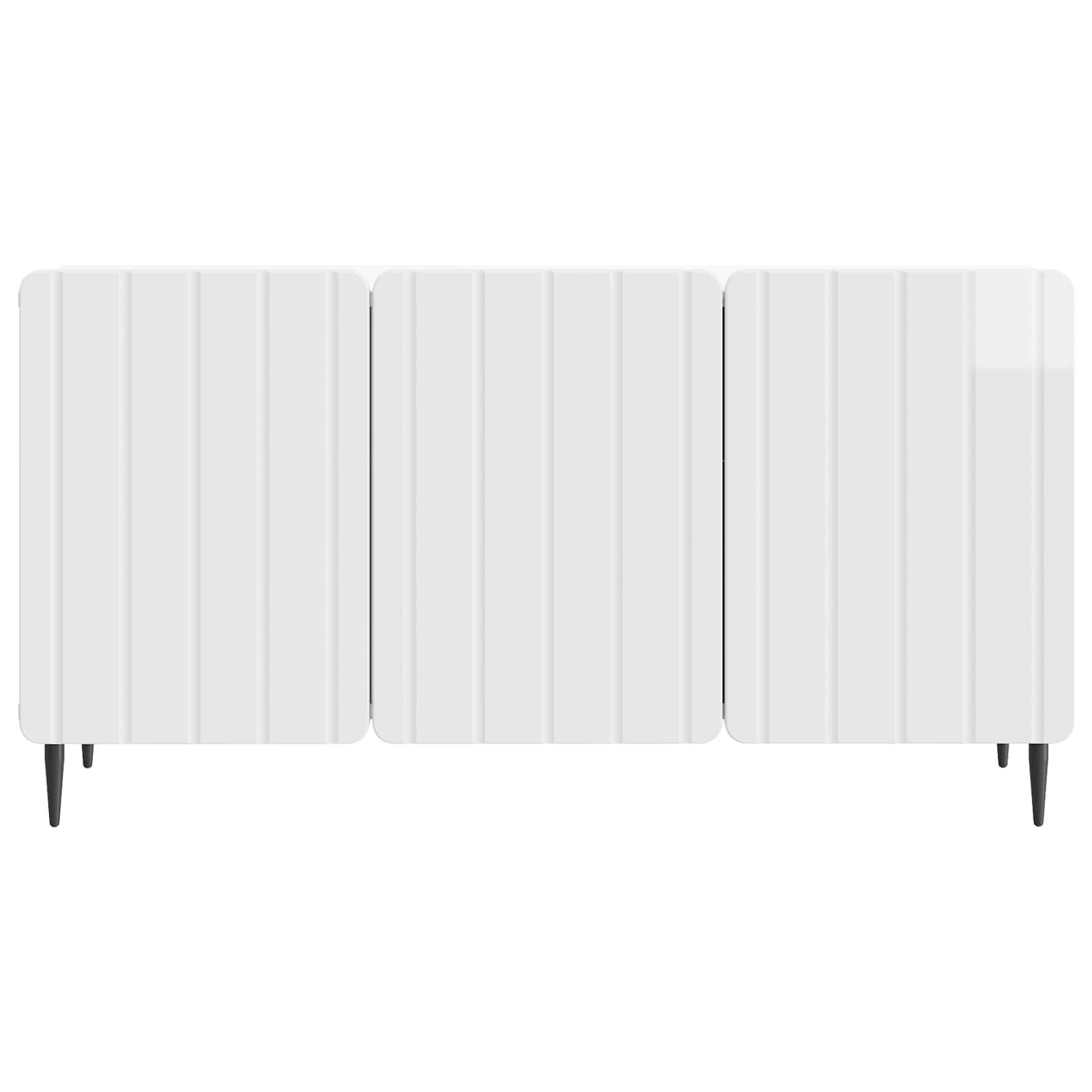 TV-kast Hoogglans Wit 99 x 34,5 x 52 cm Bewerkt hout is nu te koop bij PeponiXL, paradijselijk wonen!