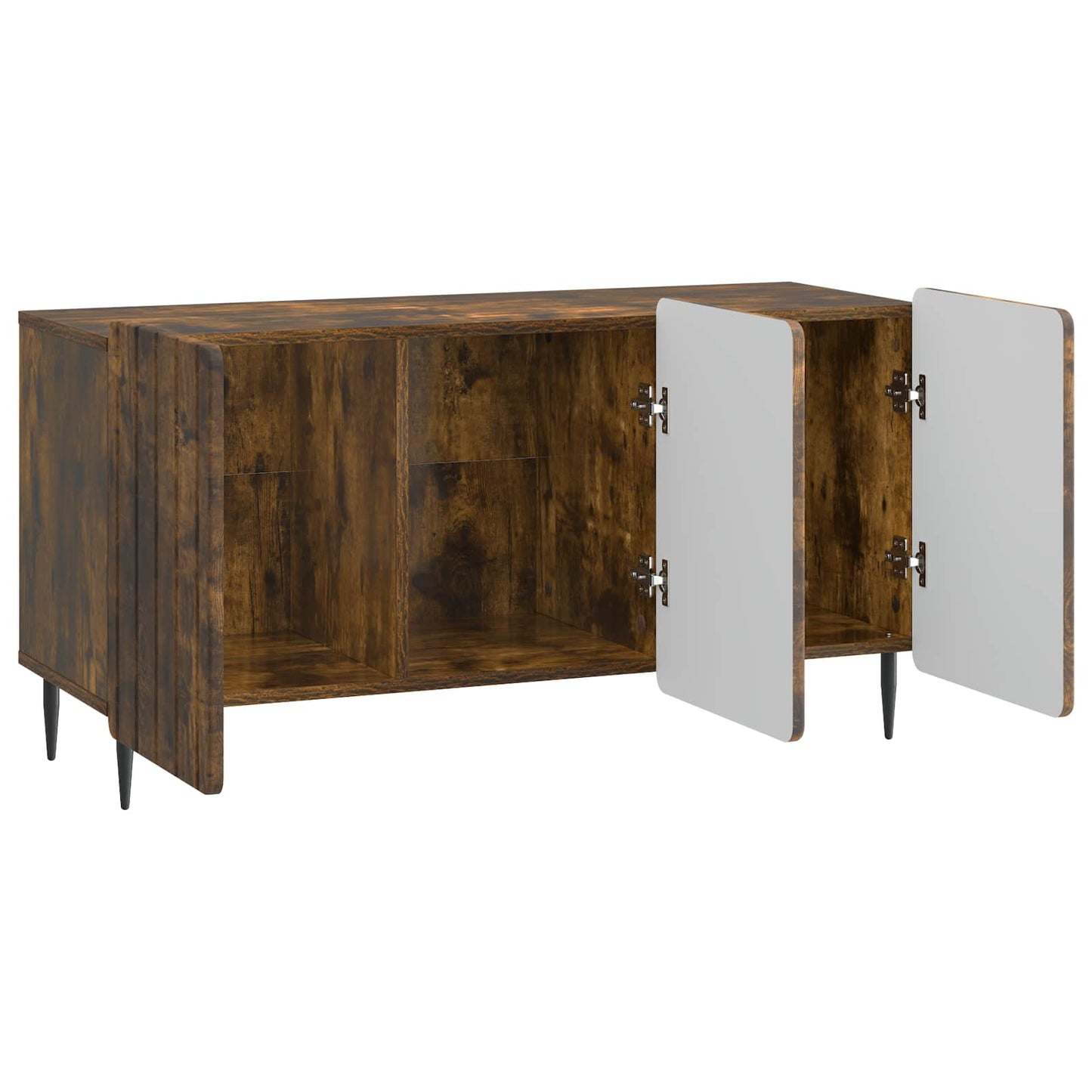 TV-kast Gerookt eiken 99 x 34,5 x 52 cm Bewerkt hout is nu te koop bij PeponiXL, paradijselijk wonen!
