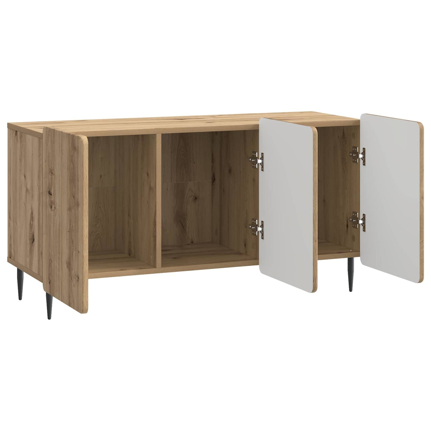 TV-kast Artisanaal eiken 99 x 34,5 x 52 cm Bewerkt hout is nu te koop bij PeponiXL, paradijselijk wonen!
