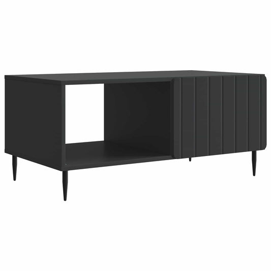 Salontafel Zwart 90 x 50 x 40 cm Bewerkt hout is nu te koop bij PeponiXL, paradijselijk wonen!