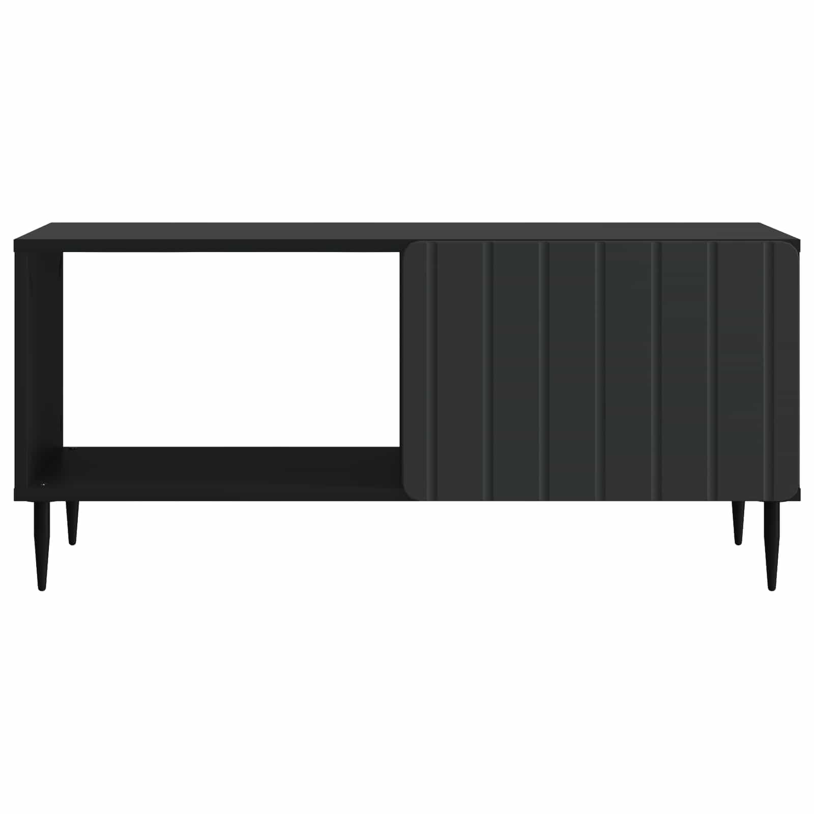 Salontafel Zwart 90 x 50 x 40 cm Bewerkt hout is nu te koop bij PeponiXL, paradijselijk wonen!