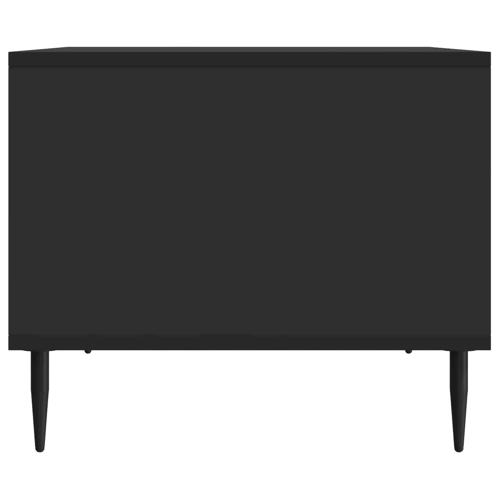 Salontafel Zwart 90 x 50 x 40 cm Bewerkt hout is nu te koop bij PeponiXL, paradijselijk wonen!