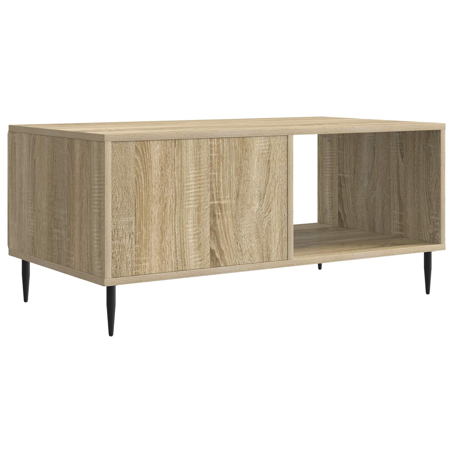 Salontafel Sonoma Eiken 90 x 50 x 40 cm Bewerkt hout is nu te koop bij PeponiXL, paradijselijk wonen!
