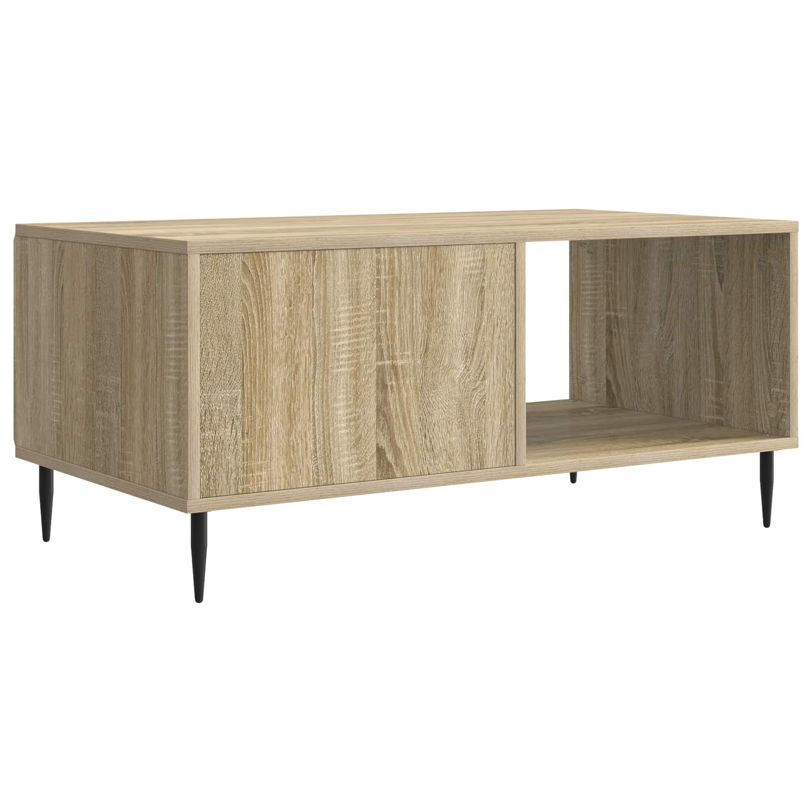 Salontafel Sonoma Eiken 90 x 50 x 40 cm Bewerkt hout is nu te koop bij PeponiXL, paradijselijk wonen!